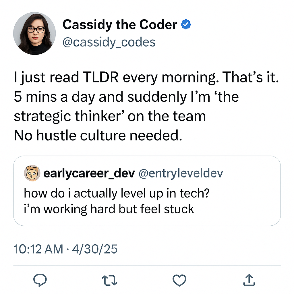 TLDR Newsletter Facebook ad