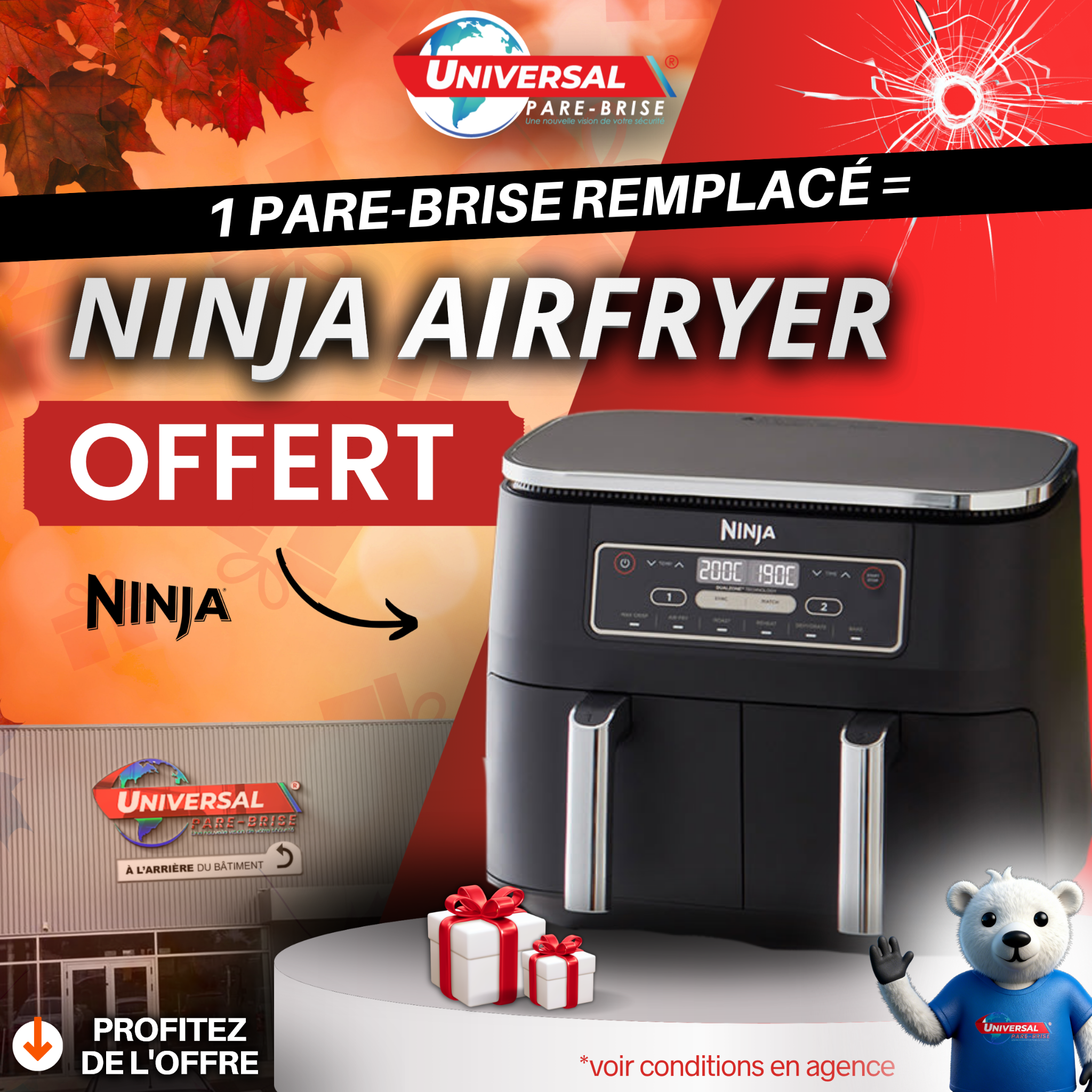 Universal Pare-Brise Toulouse - Facebook ad: Airfryer NINJA OFFERT