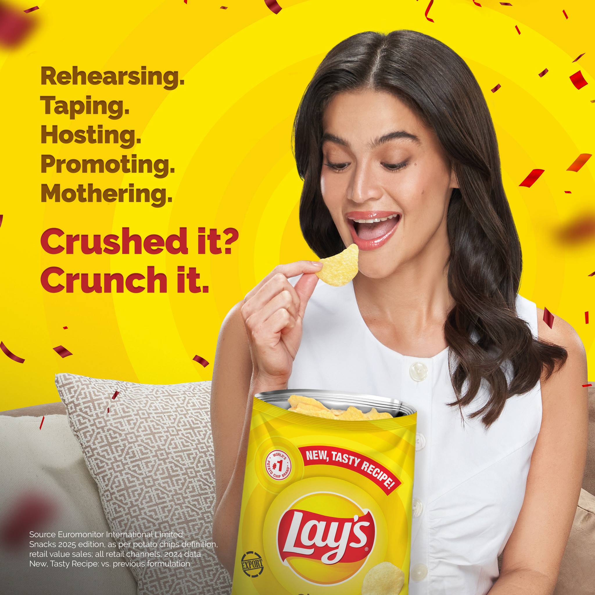 Lay's Philippines Facebook ad: Just like Anne, when you've CRUSHED those work-mom…