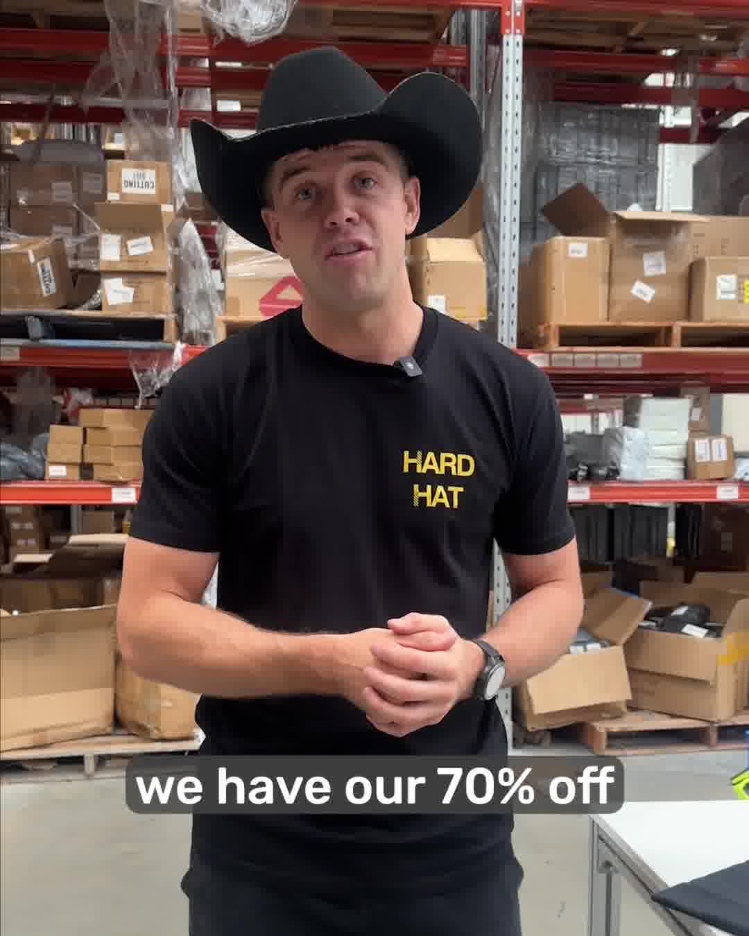 Hard Hat Watches Facebook ad: Black Friday Sale
