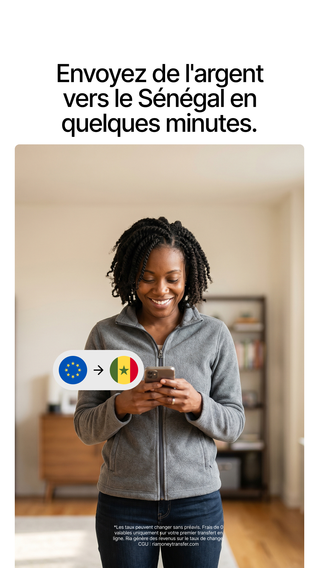 Ria Money Transfer Facebook ad