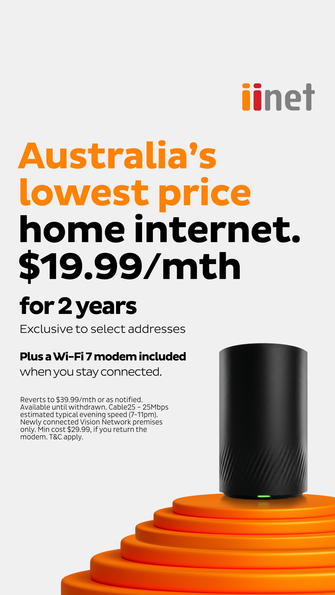 iiNet Facebook ad