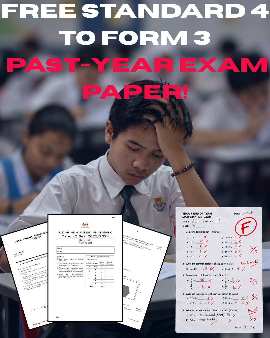 Murid-murid.com Facebook ad: FREE Account for Your Child Now