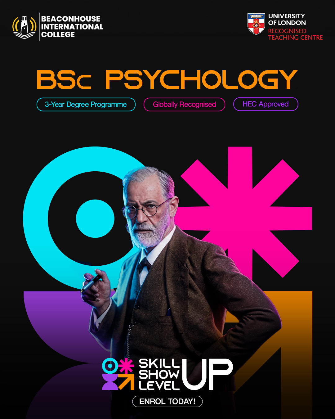 Beaconhouse International College Facebook ad: Learn the Mind. Lead the Future.