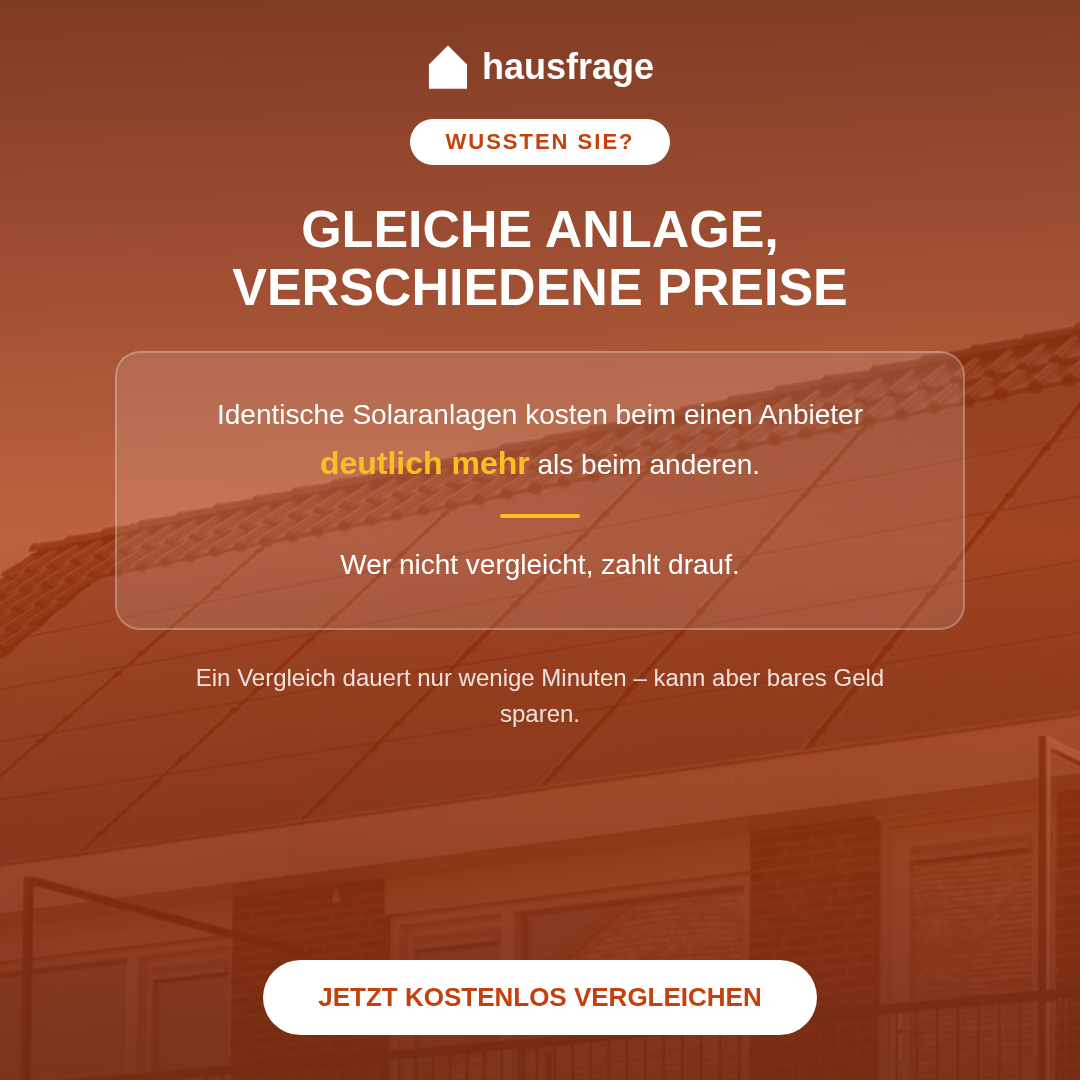 Hausfrage Facebook ad