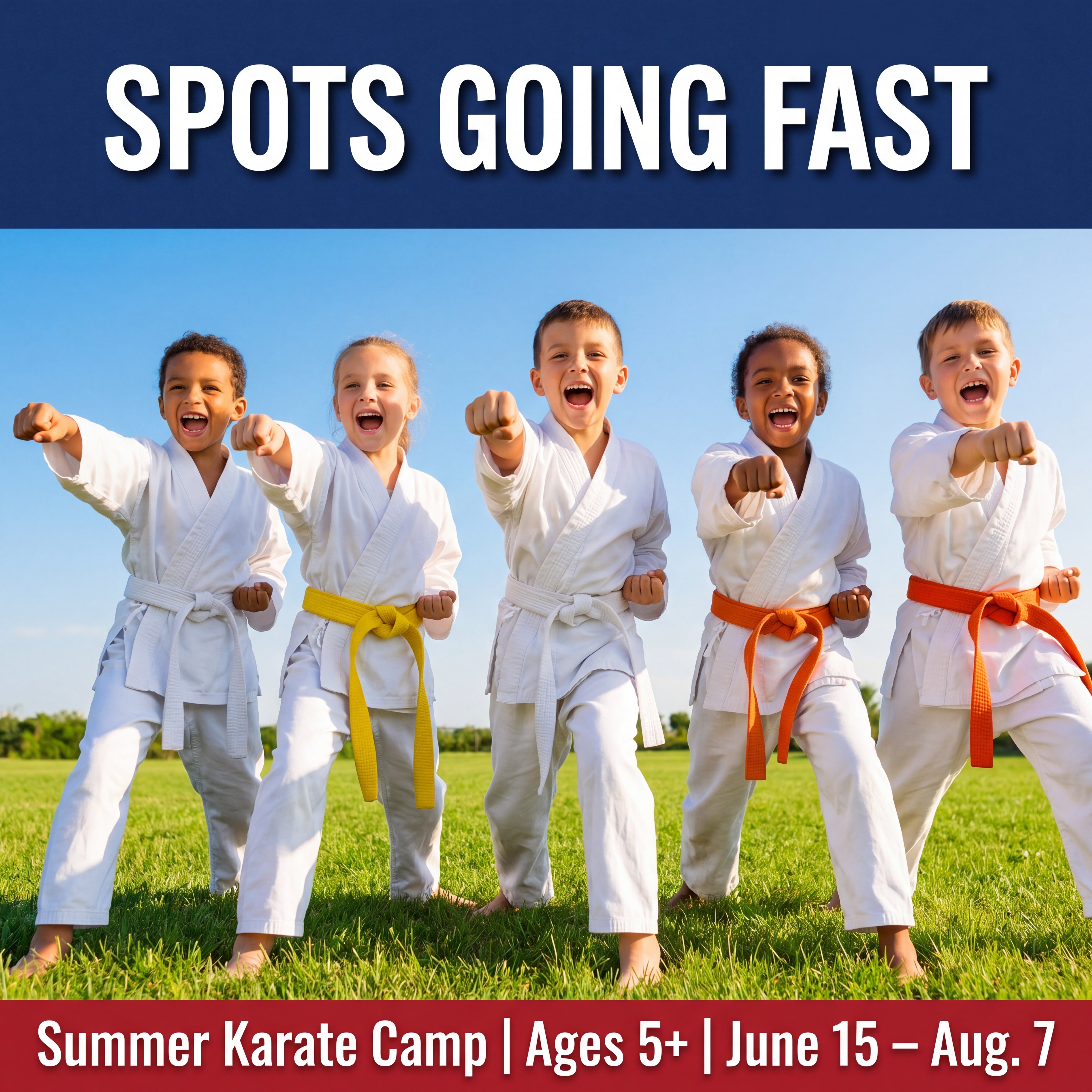 American Martial Arts Academy - Placentia/Yorba Linda Campus Facebook ad: Almost Full, Reserve Your Child's Spot