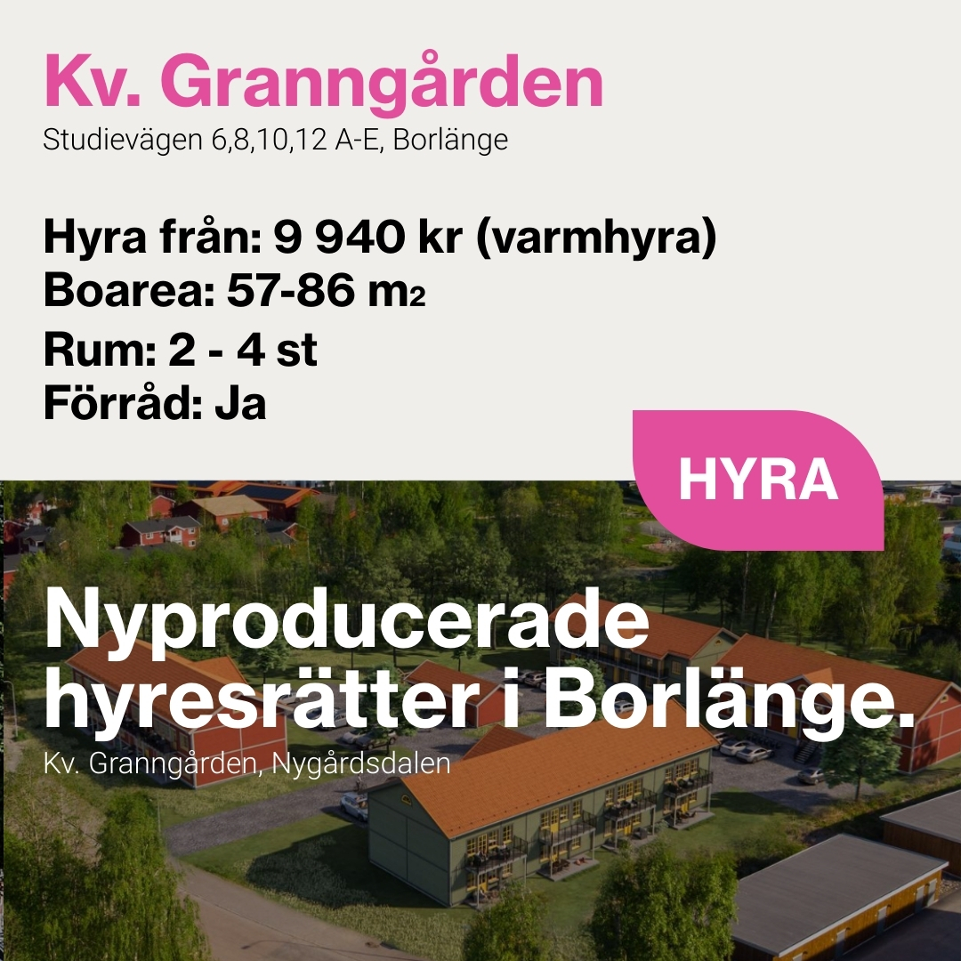 Croisette Fastighetsförmedling Facebook ad: Lediga hyresrätter!