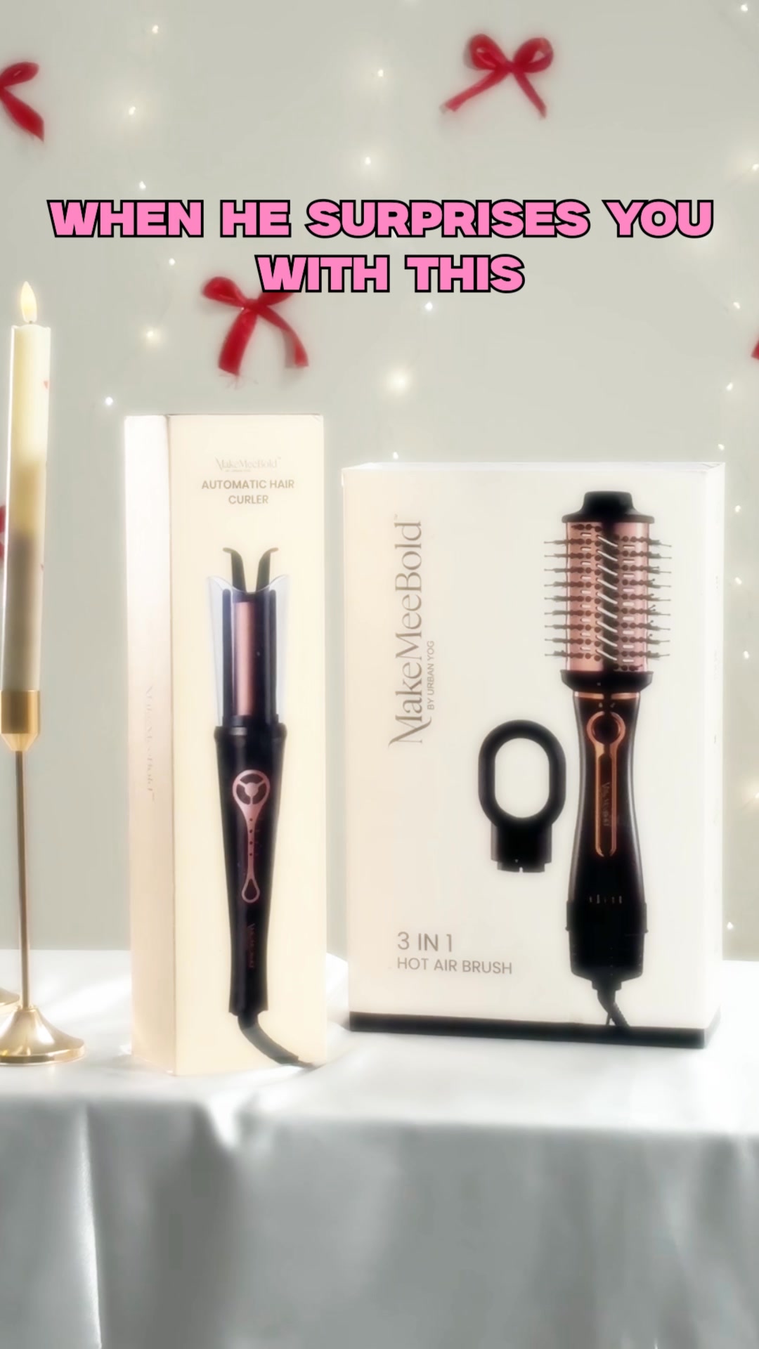 MakeMeebold Hair Styling Facebook ad: Trusted by 50L+ Customers