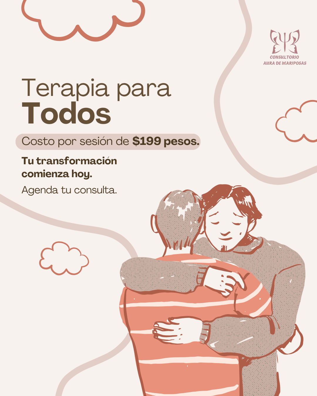 Consultorio Aura de Mariposas Facebook ad: Terapia en línea