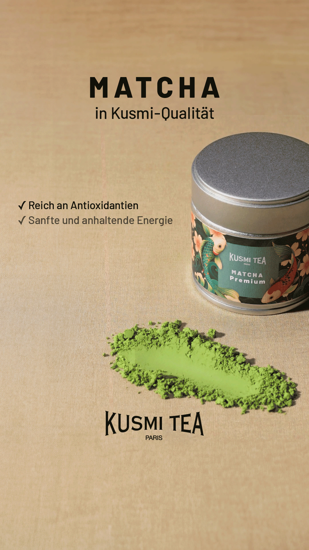 Kusmi Tea Facebook ad: NEU: Matcha