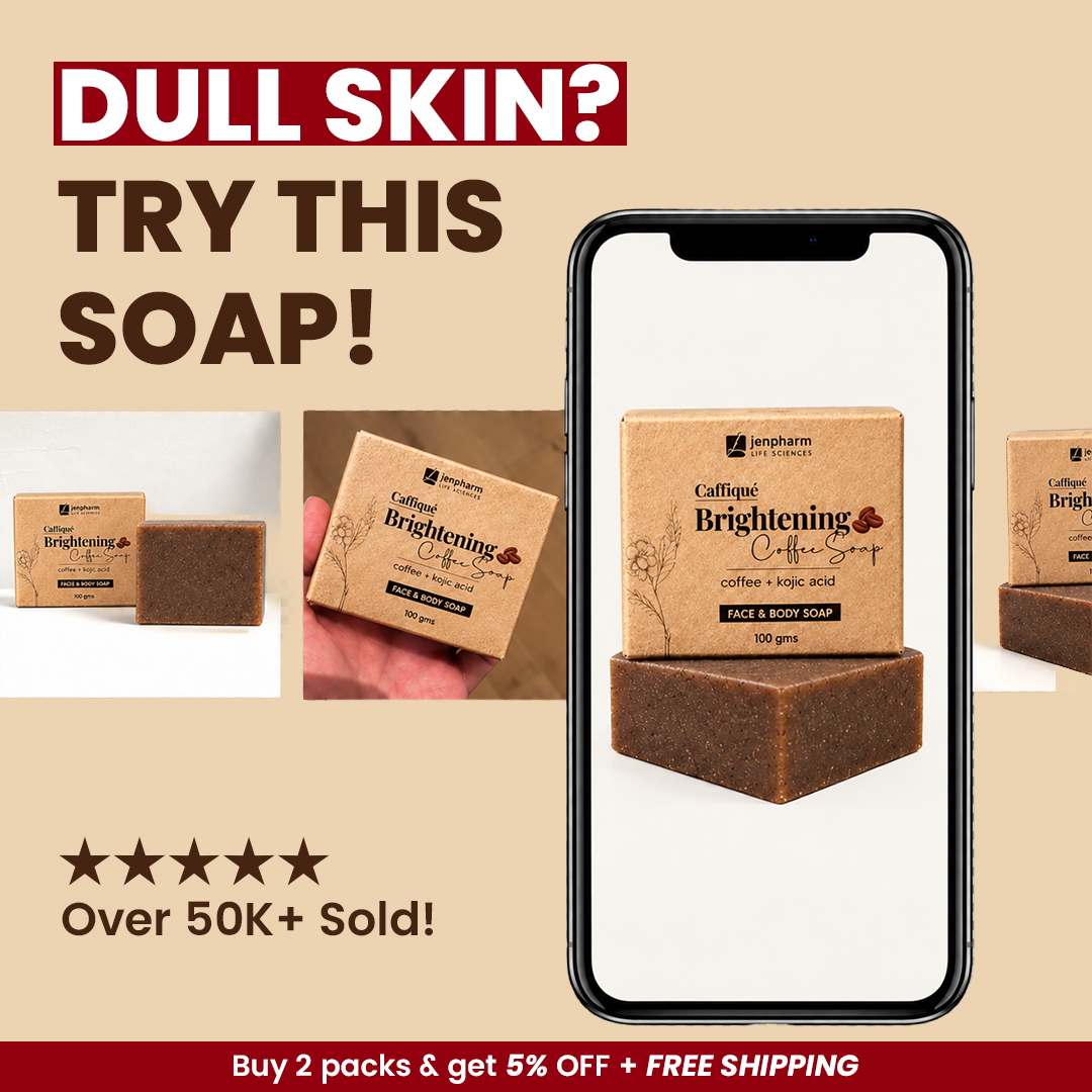 Jenpharm Life Sciences Facebook ad: Coffee Soap Full Launch, 20% OFF