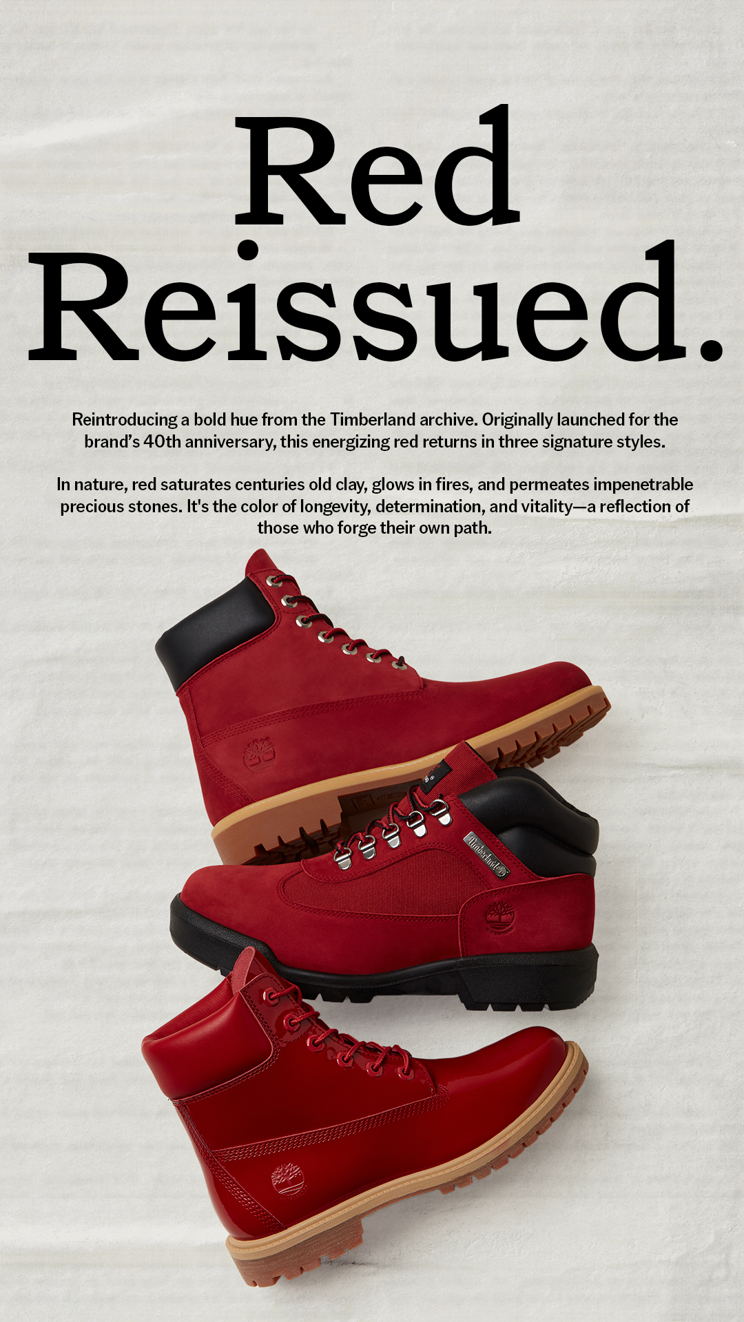 Timberland Facebook ad