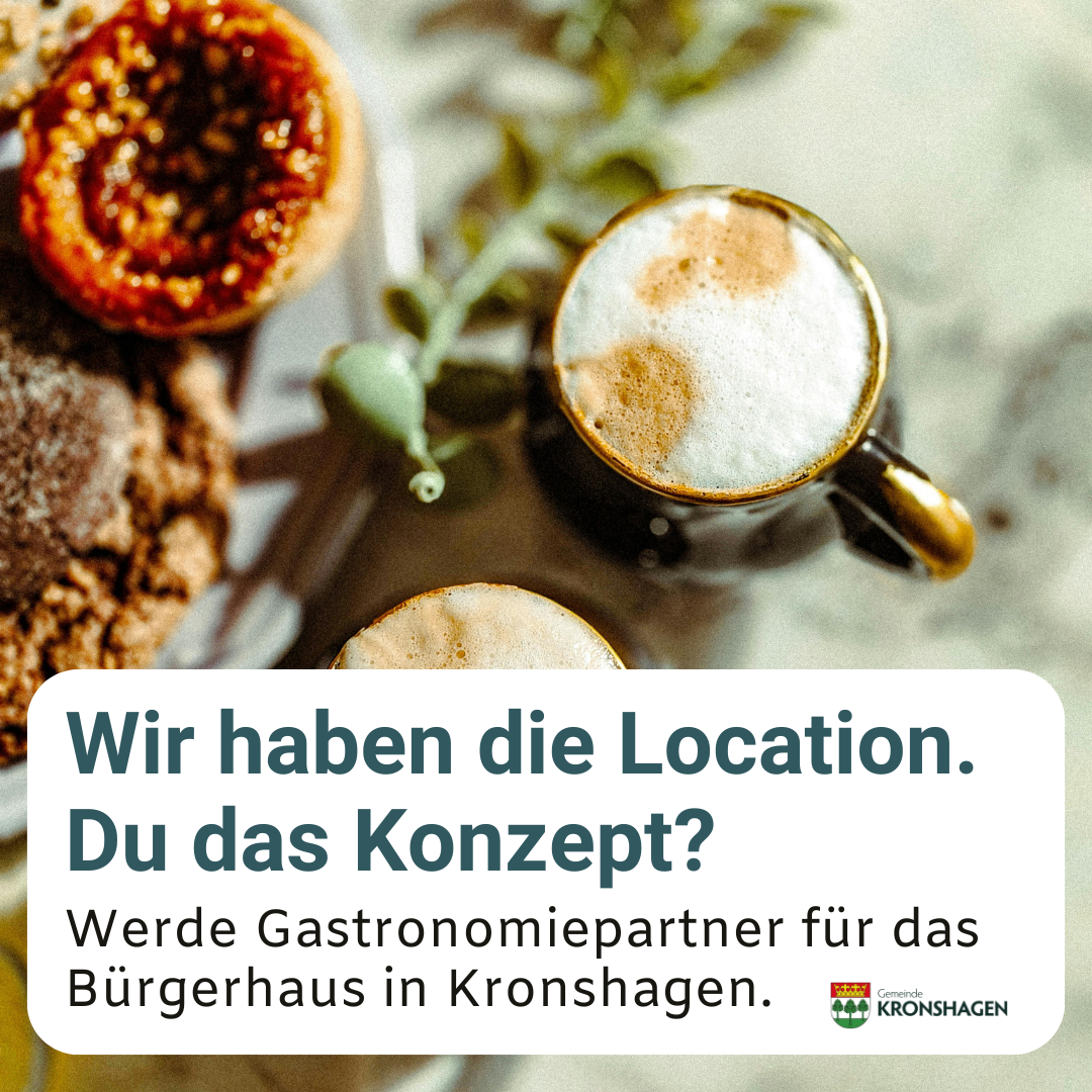 KSK.Recruiting Facebook ad: Gastronomiepartner für das Bürgerhaus gesucht