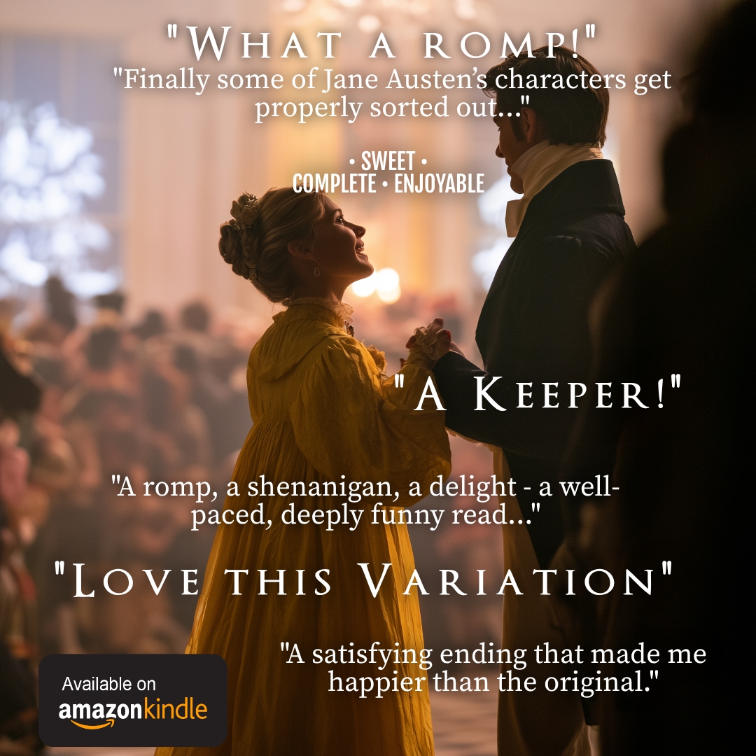 Corrie Garrett, Author Facebook ad: No-Spice Regency Romance Variations