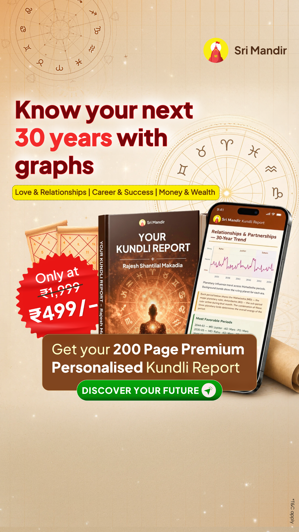 Kundli Guide by Sri Mandir Facebook ad