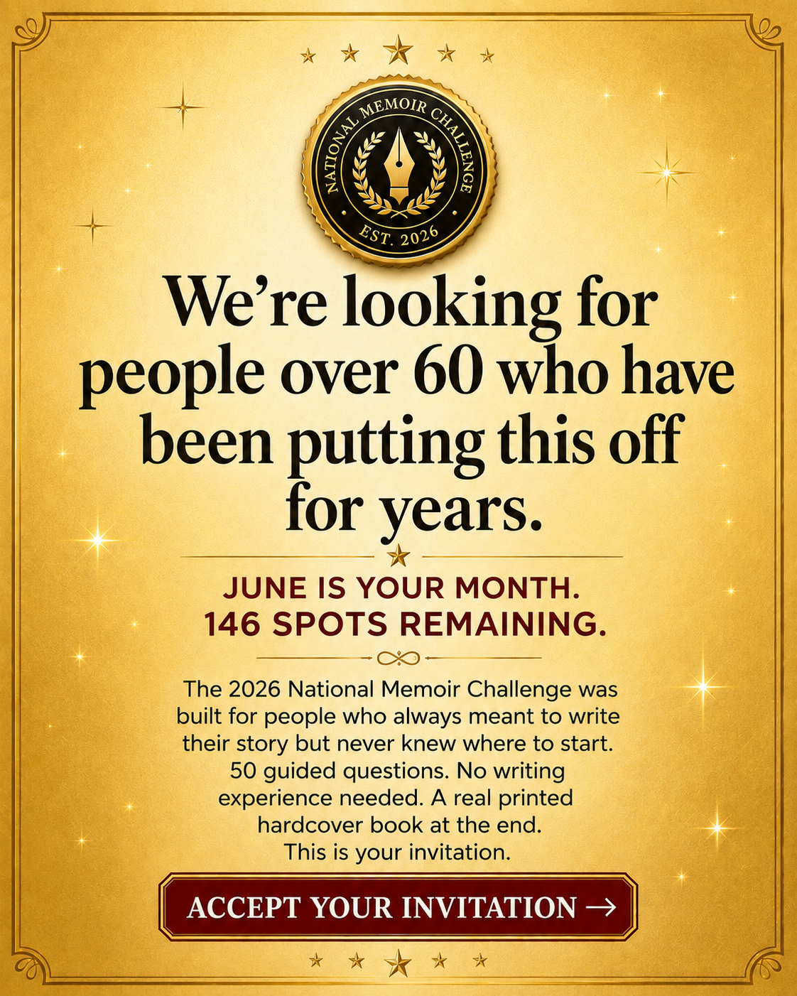 Memowrite Facebook ad