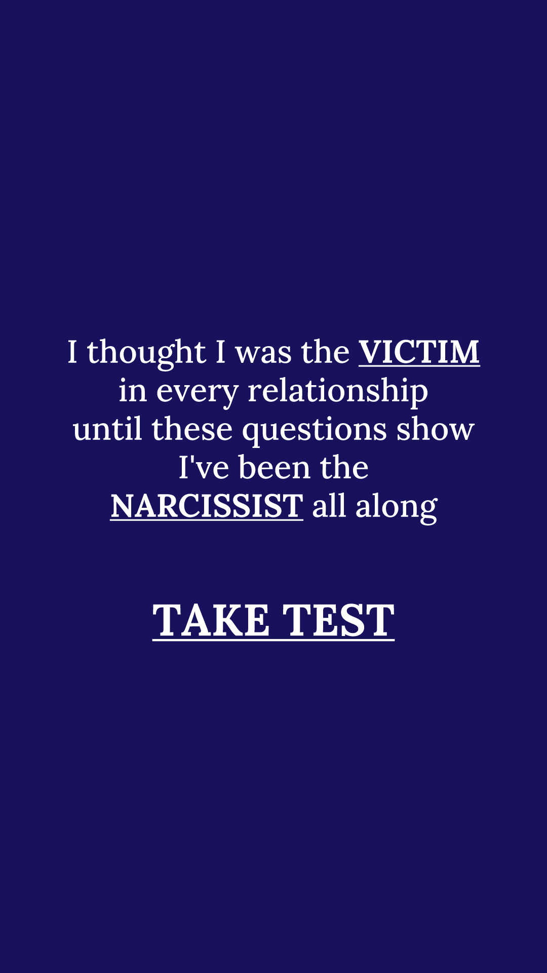 Personality Type Facebook ad