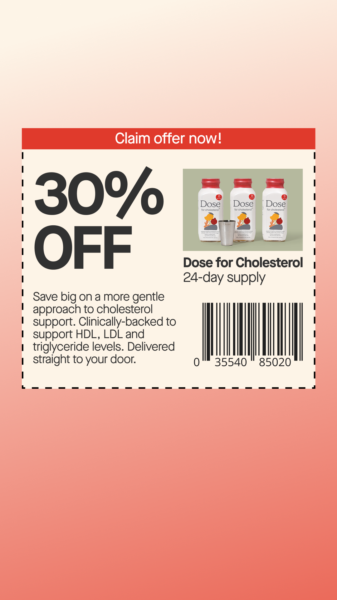 Dose for Cholesterol Facebook ad