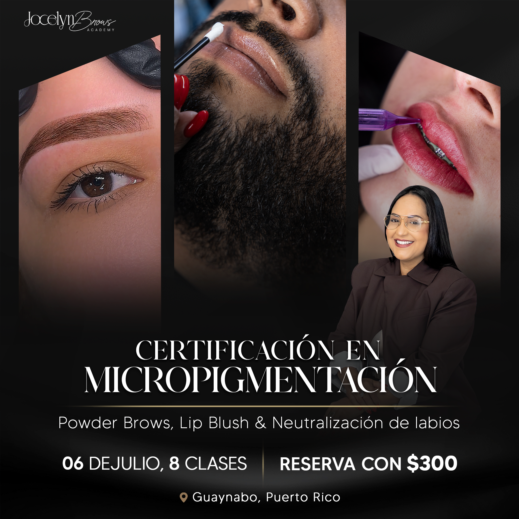 Jocelyn Brows and Nails Salon Facebook ad: Reserva con solo $300