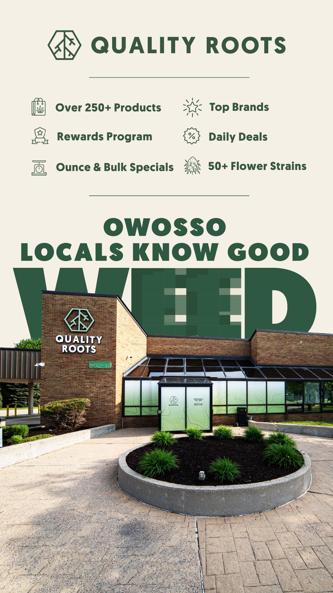Quality Roots Facebook ad