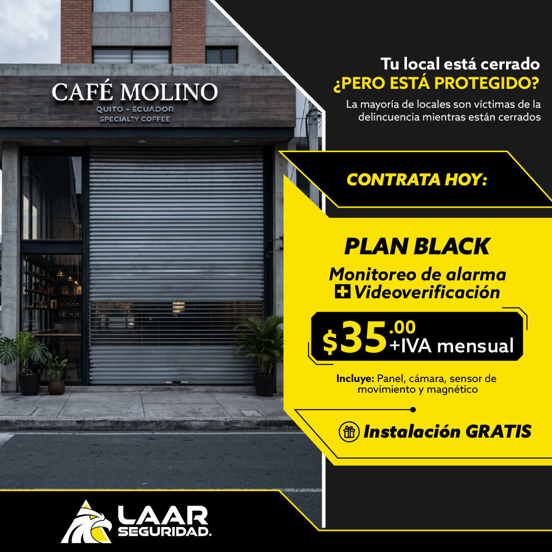 LAAR Seguridad Facebook ad from May 8, 2026