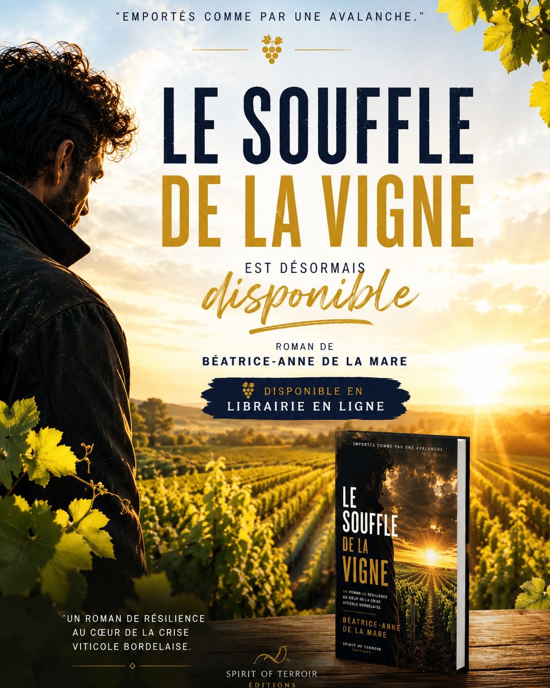 Cheval Sérénité Facebook ad: Le Souffle de la Vigne