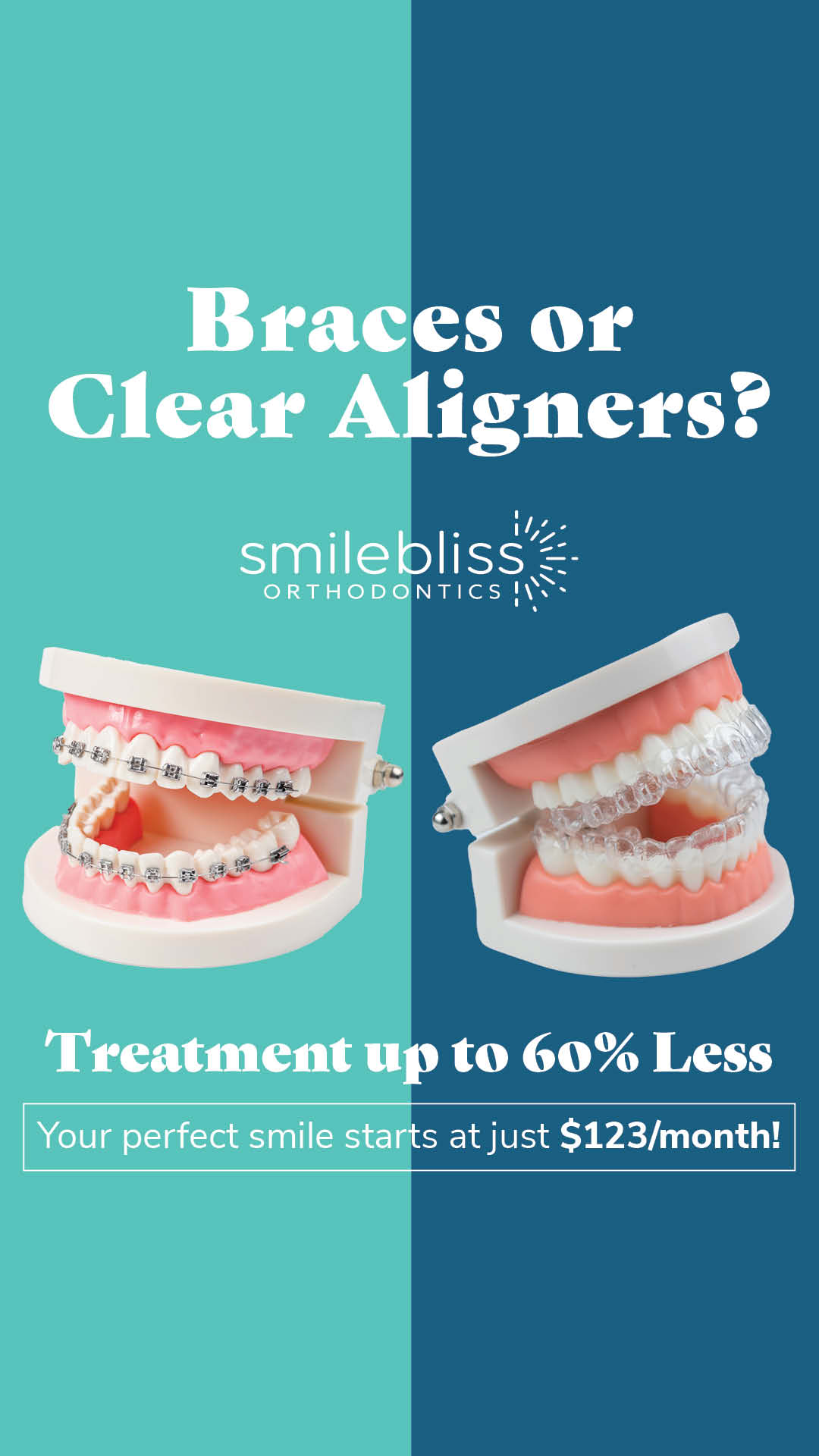 Smilebliss Orthodontics Facebook ad