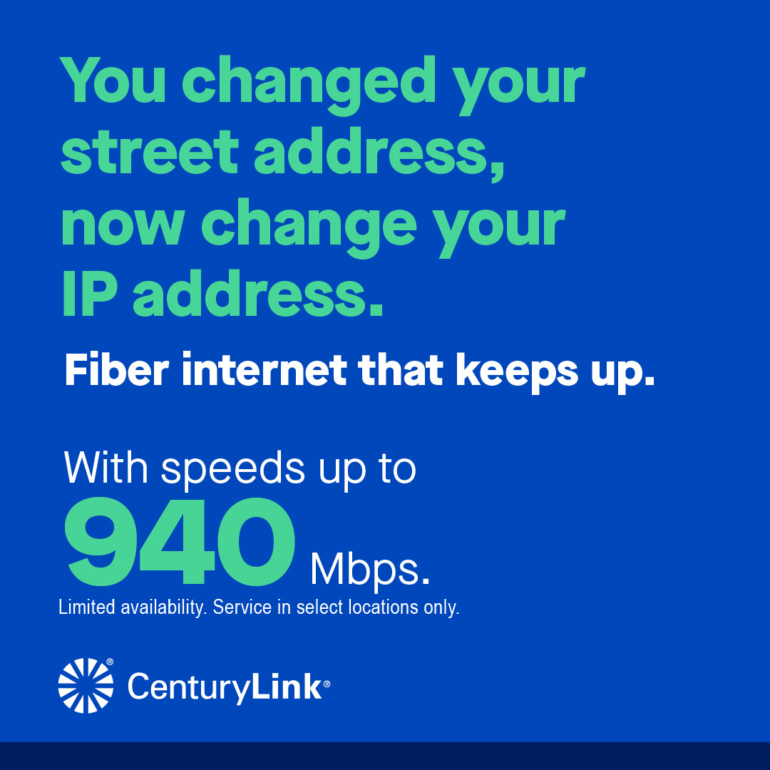 CenturyLink Facebook ad: New digs deserve fast internet.