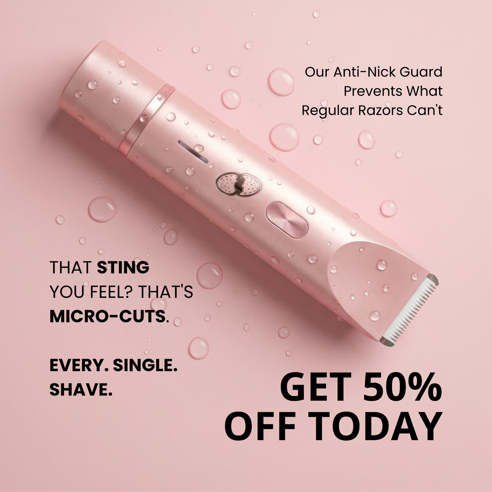 Strawberry Skin Facebook ad: Today! 50% OFF + Free Body Scrub