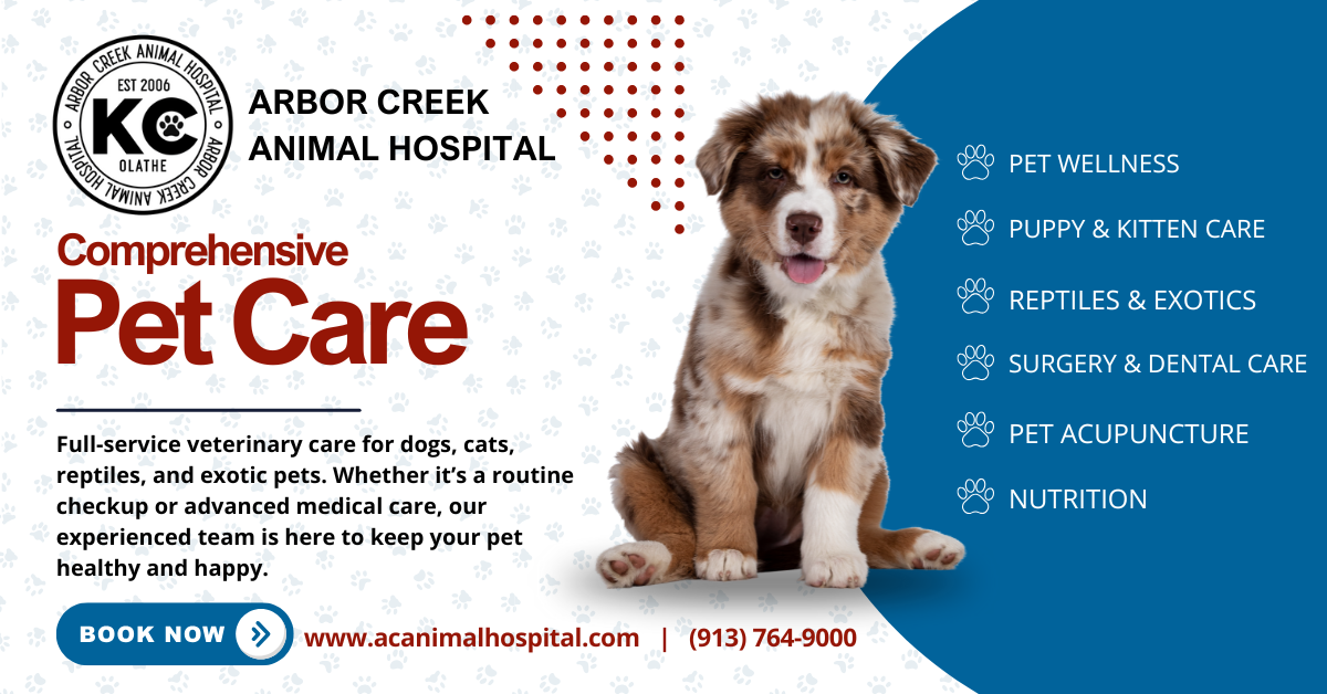 Arbor Creek Animal Hospital Facebook ad from Jan 22, 2026