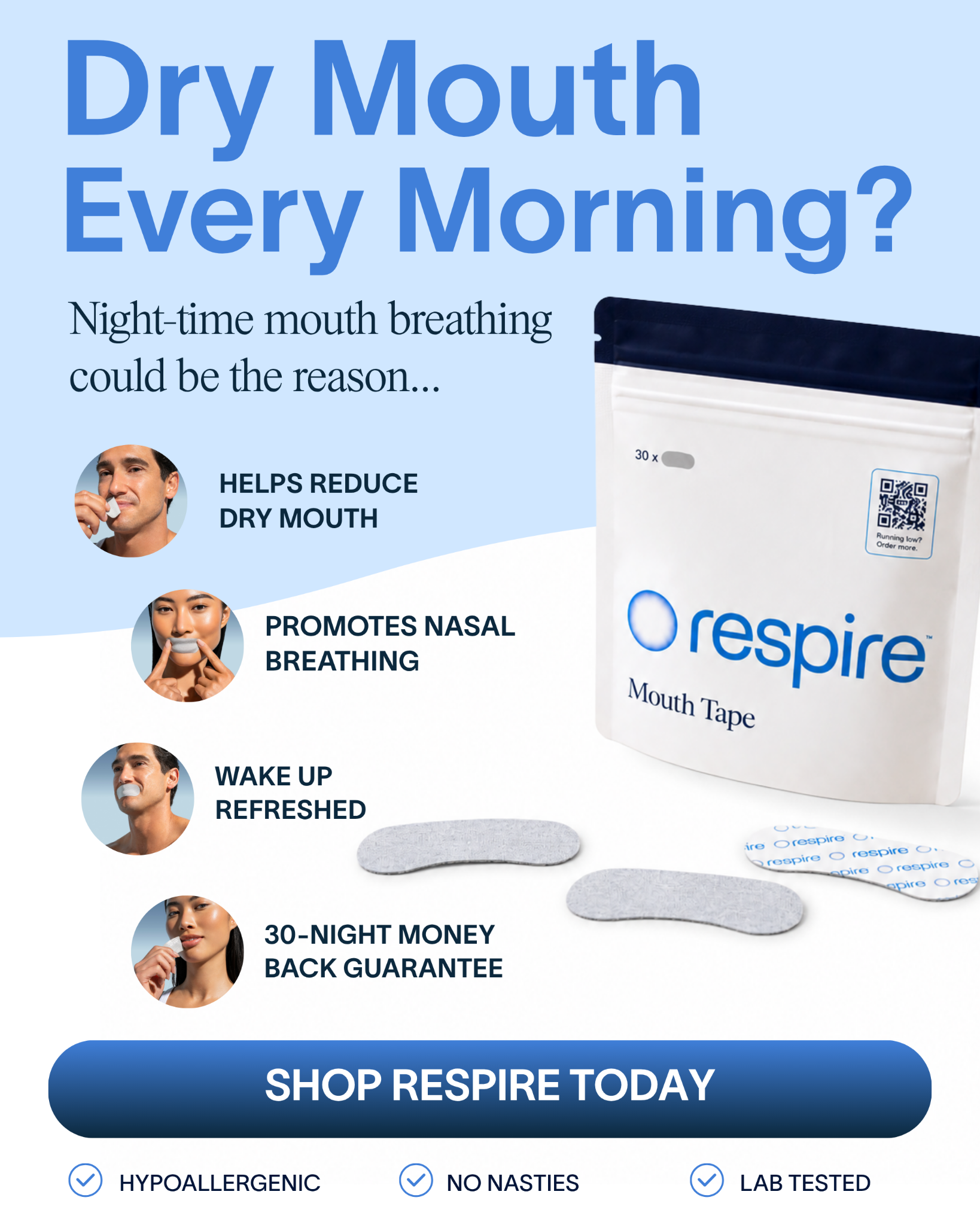 Try Respire Facebook ad