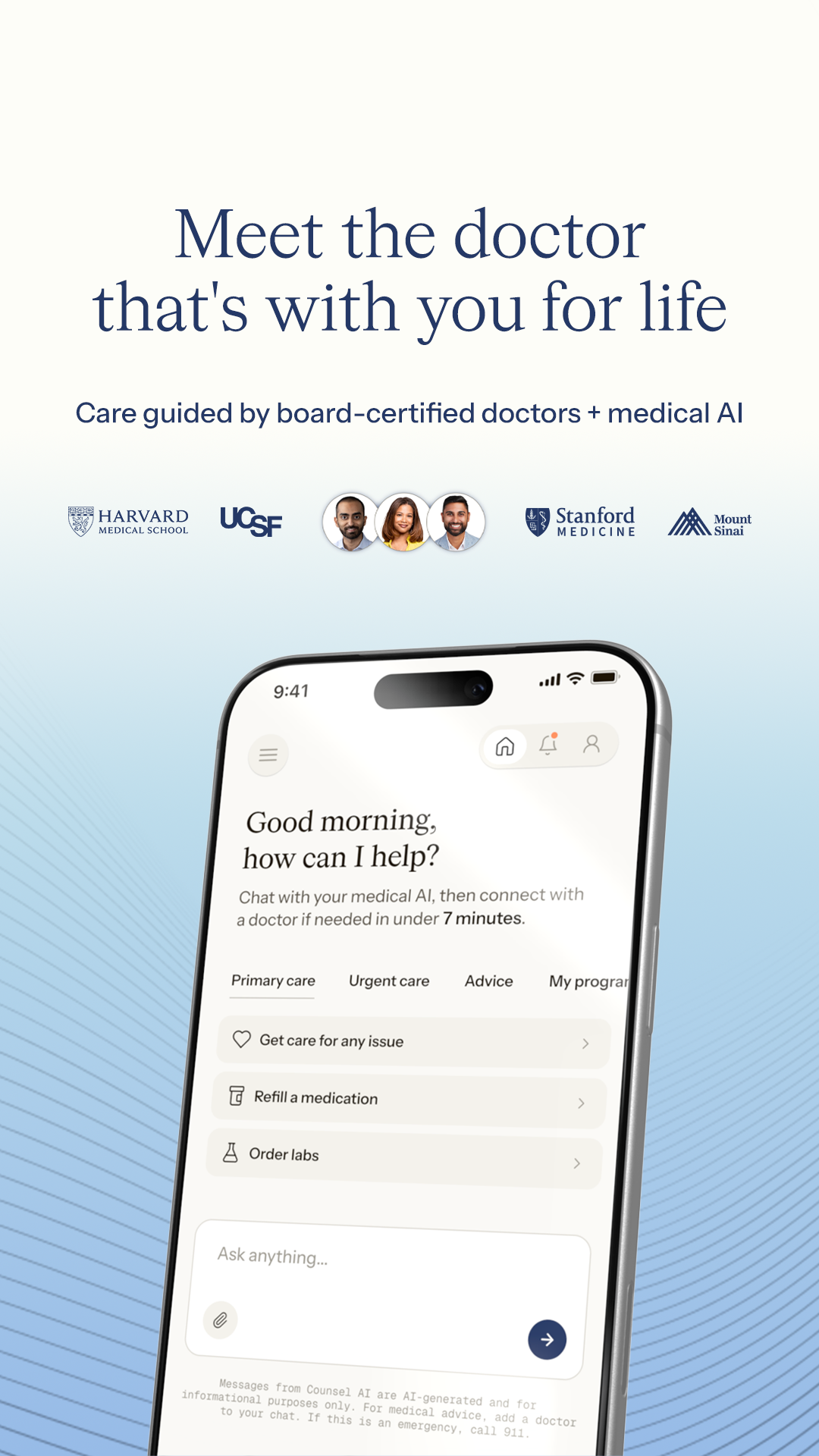 Counsel Health Facebook ad