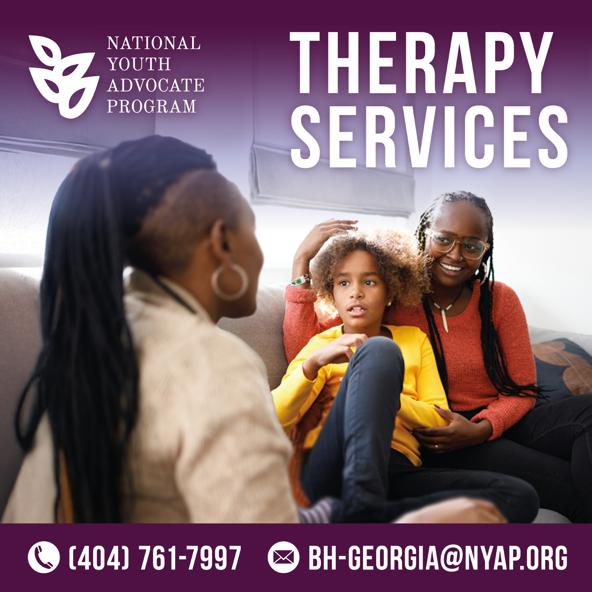 National Youth Advocate Program, Inc. Facebook ad: Request Therapy Services