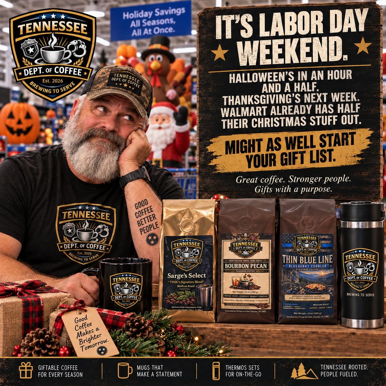 Tennessee Dept. of Coffee Facebook ad: First Responder Coffee Roasts | Tennessee Dept. of Coffee