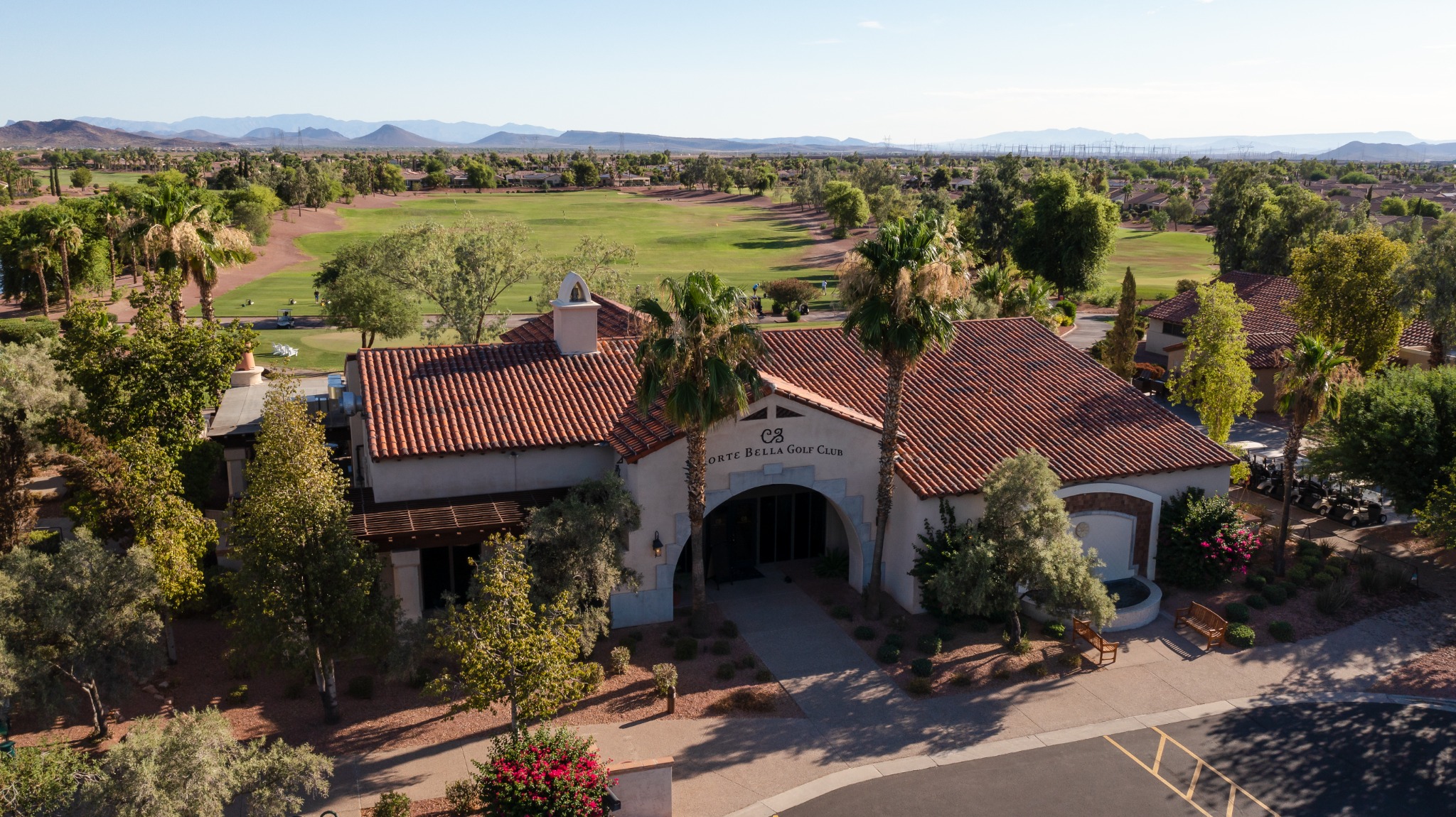 Corte Bella Golf Club Facebook ad: Book your next tee time at Corte Bella.