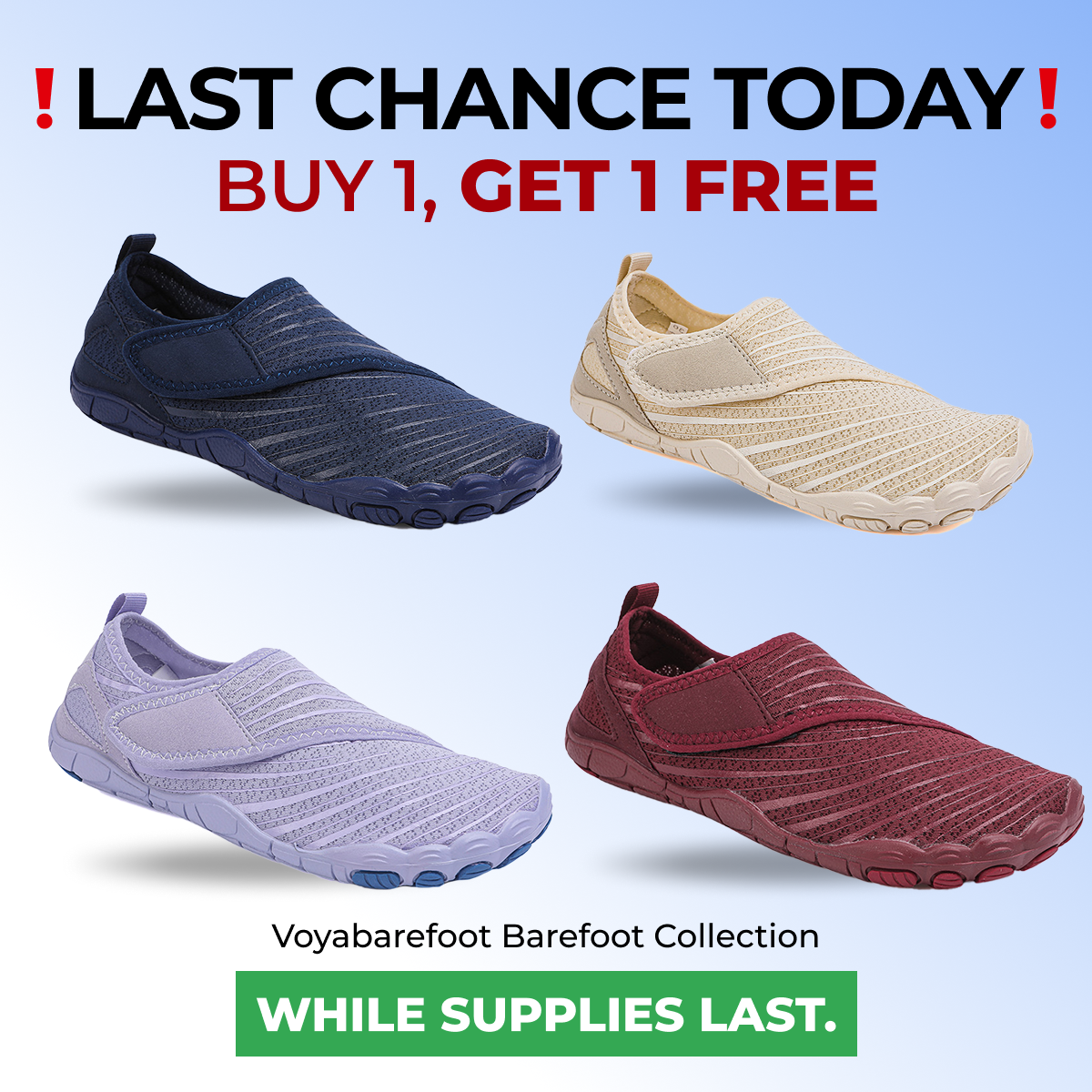 Voyabarefoot Facebook ad