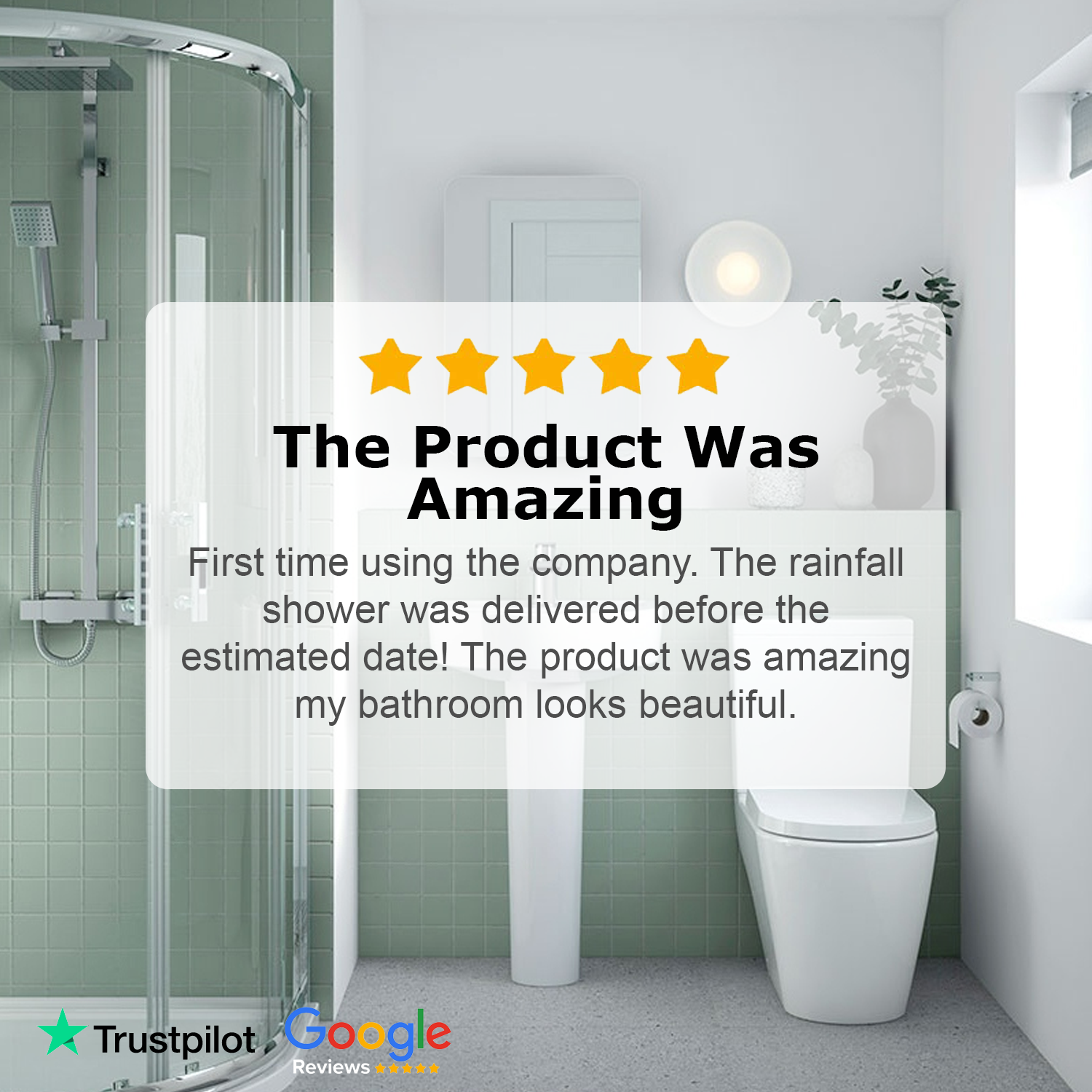 Bathroom House Facebook ad: 65% Off Store Wide