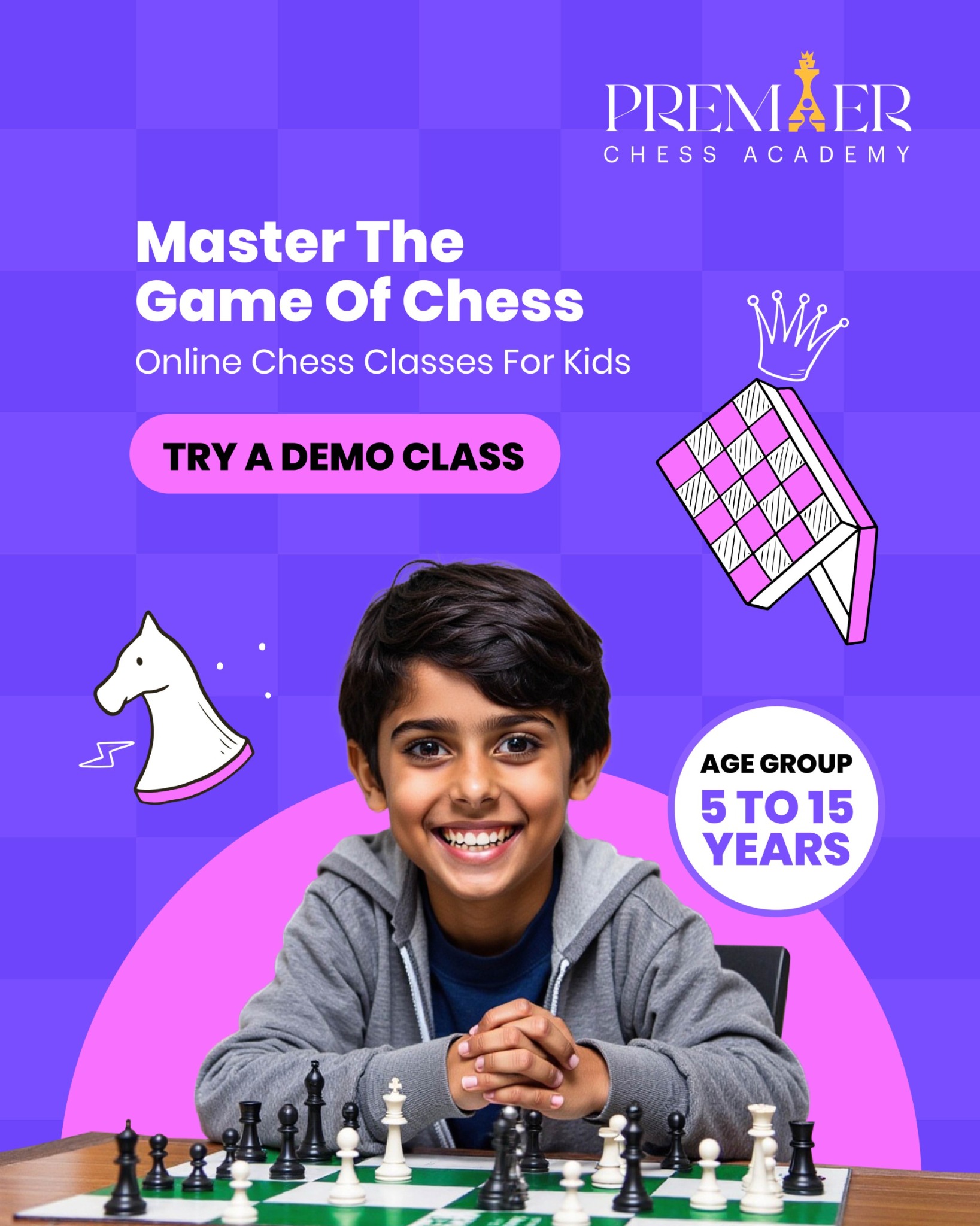 Premier Chess Academy Facebook ad