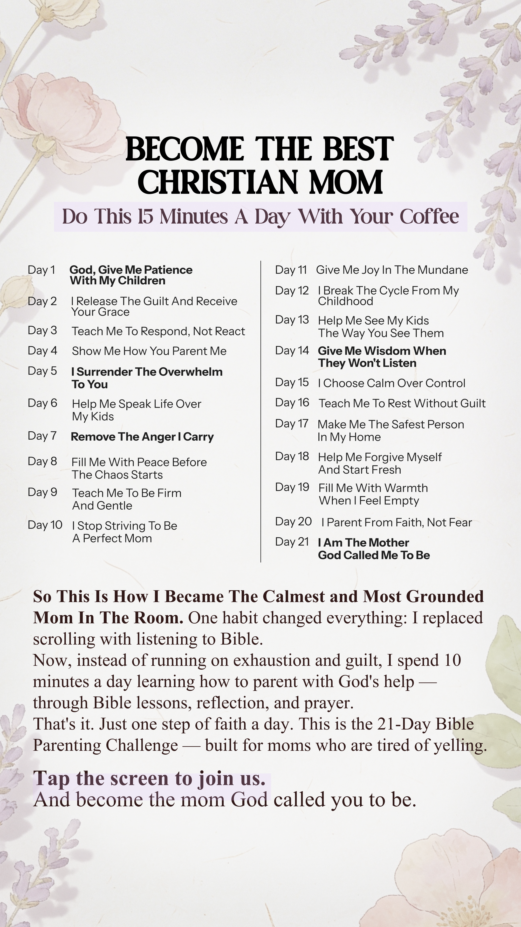 Bible Micro-Learning Facebook ad: Transform your parenting with God