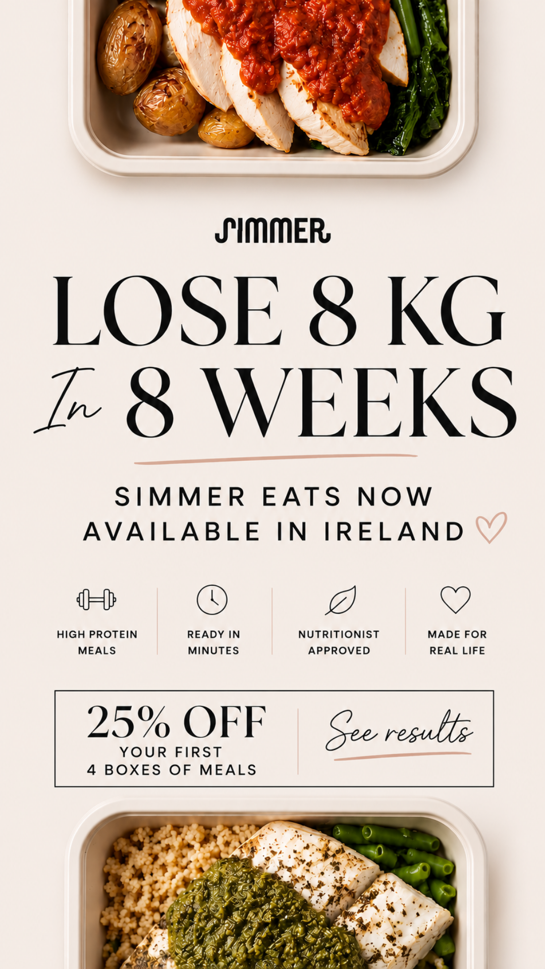 Simmer Facebook ad