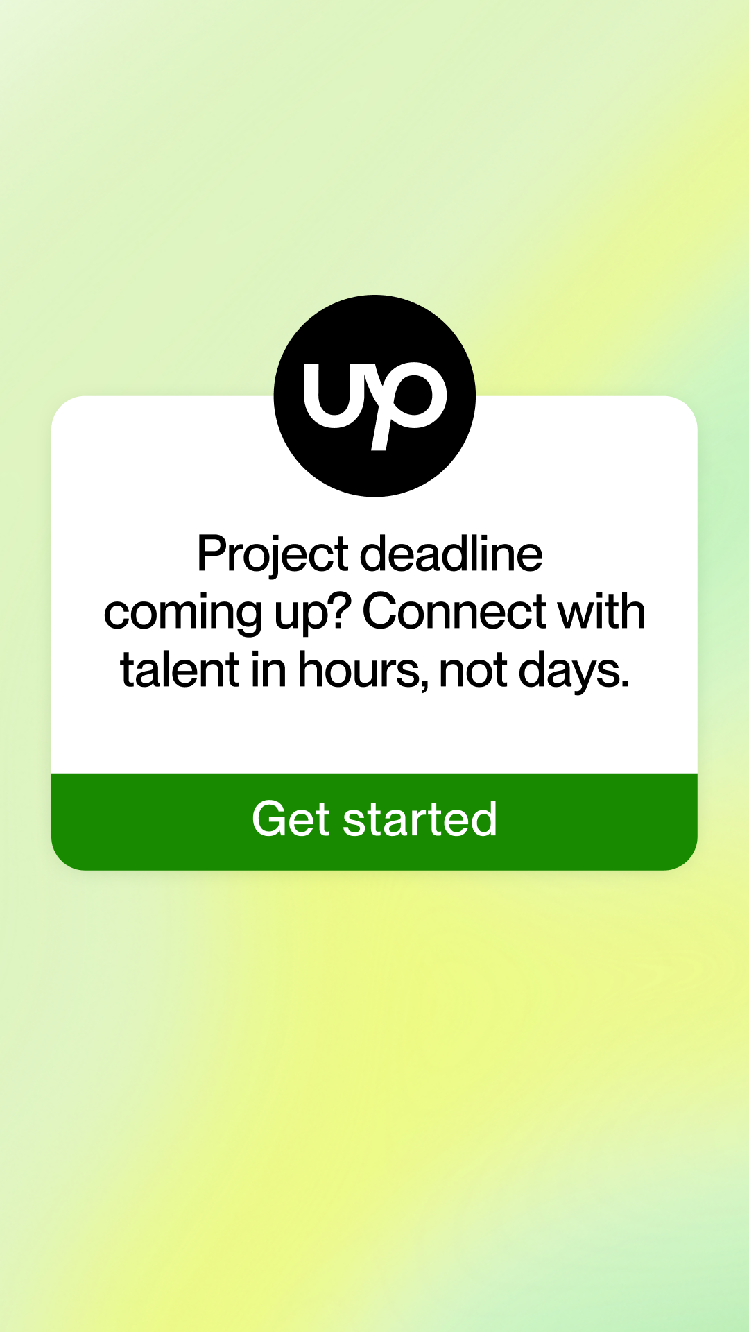 Upwork Facebook ad