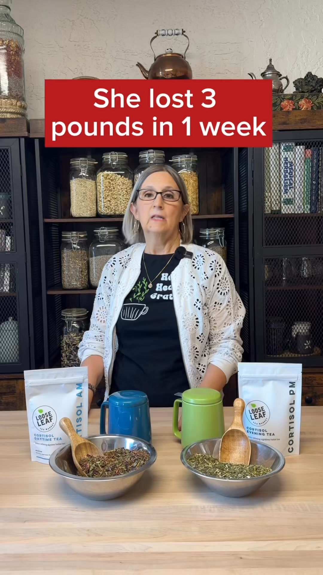 Loose Leaf Tea Market Facebook ad: It's Not Calories. It's Cortisol.