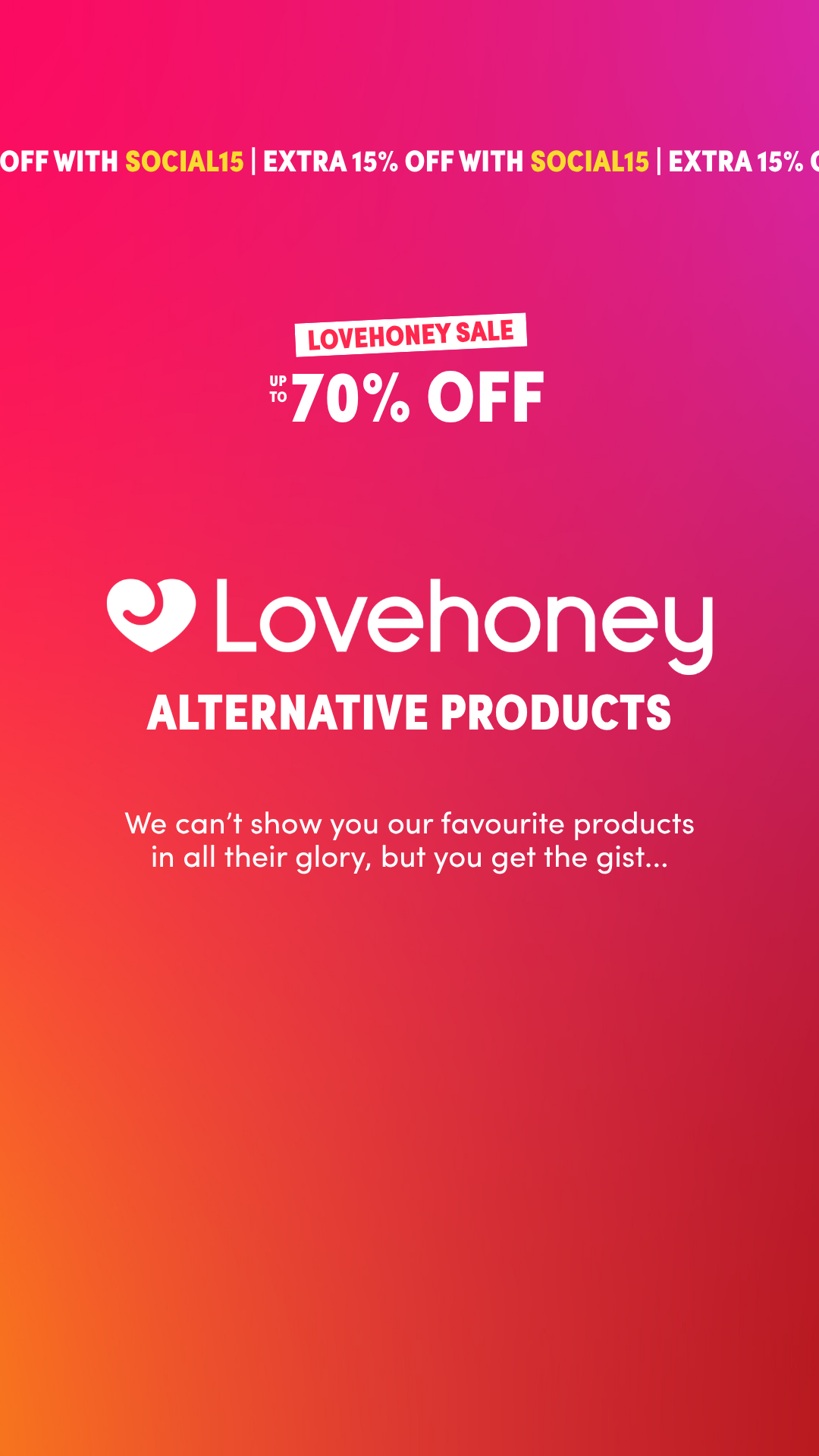 Lovehoney Lingerie Facebook ad