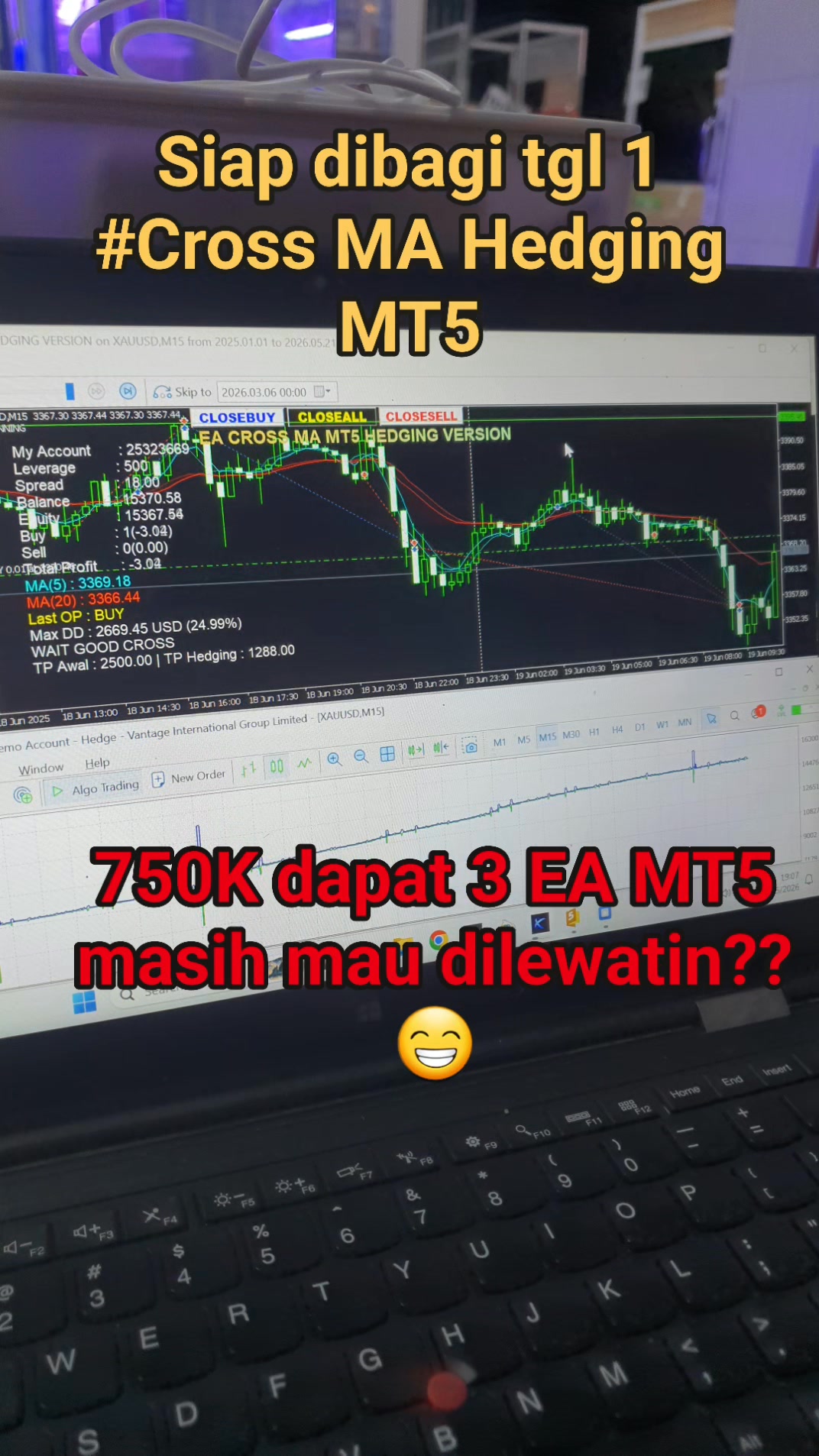 Bengkel Forex - Jasa Pembuatan Robot Forex / Expert Advisor Facebook ad: Siap dibagi tgl 1 Juni 2026.