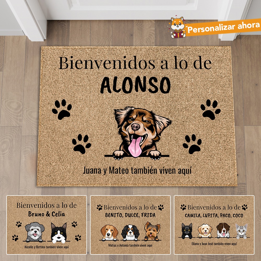 Pet Printed Facebook ad: Felpudo personalizado
