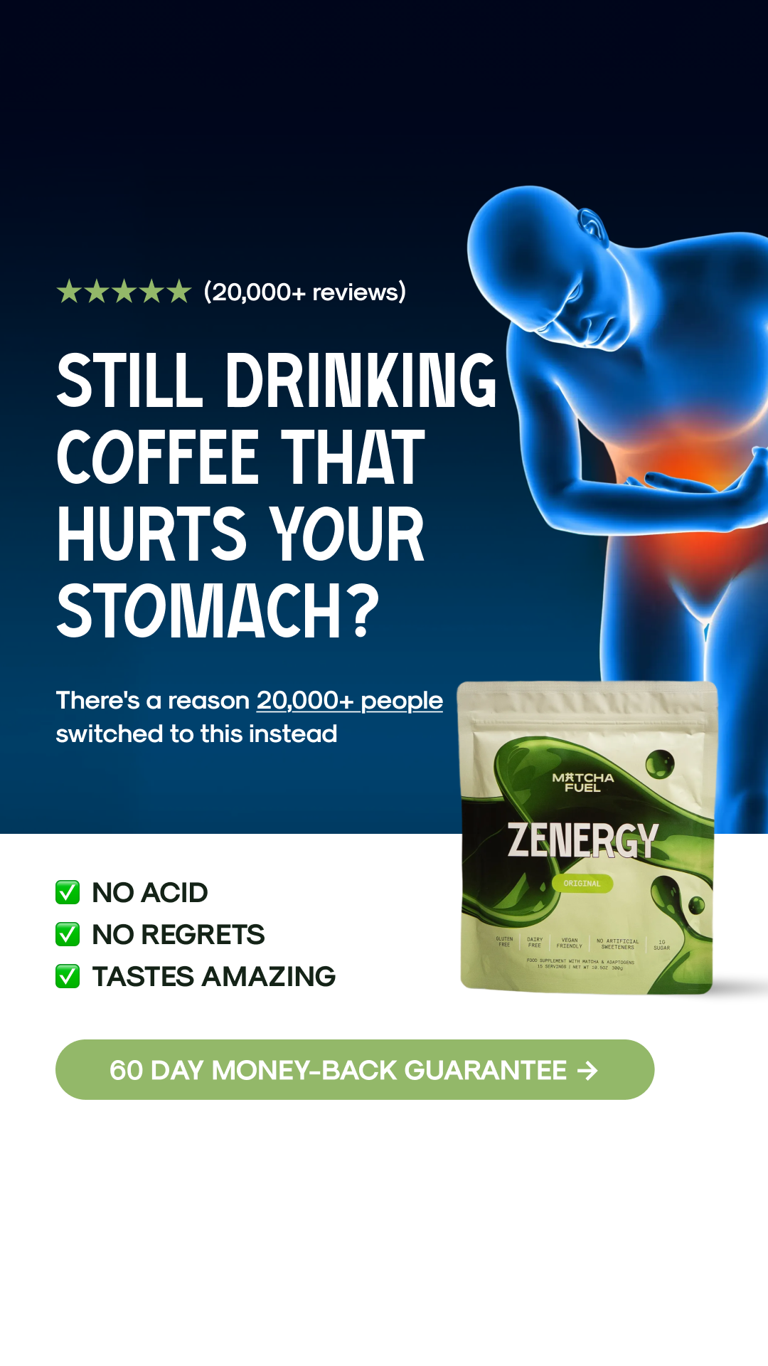 Matcha Fuel Facebook ad