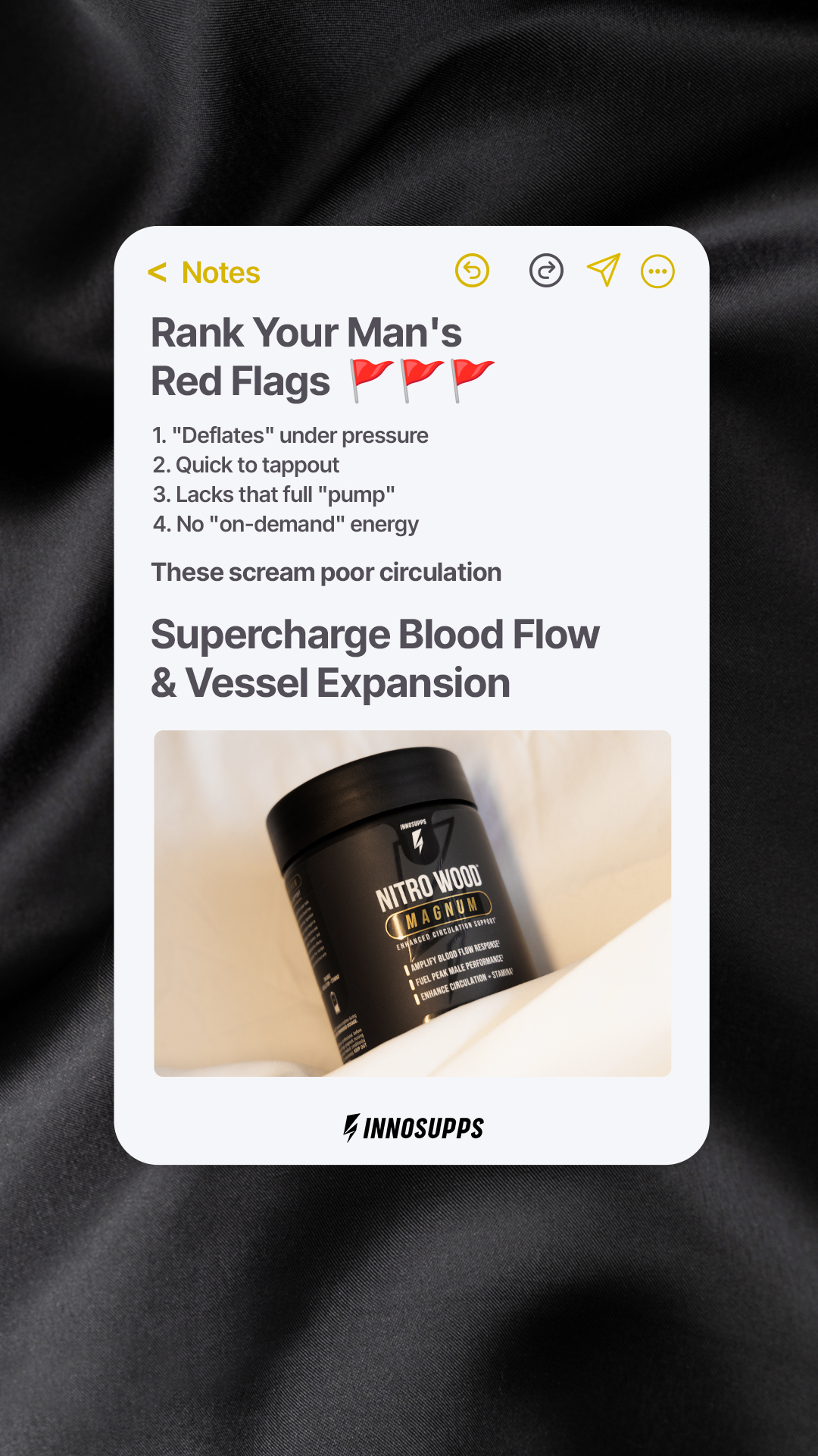Inno Supps Facebook ad