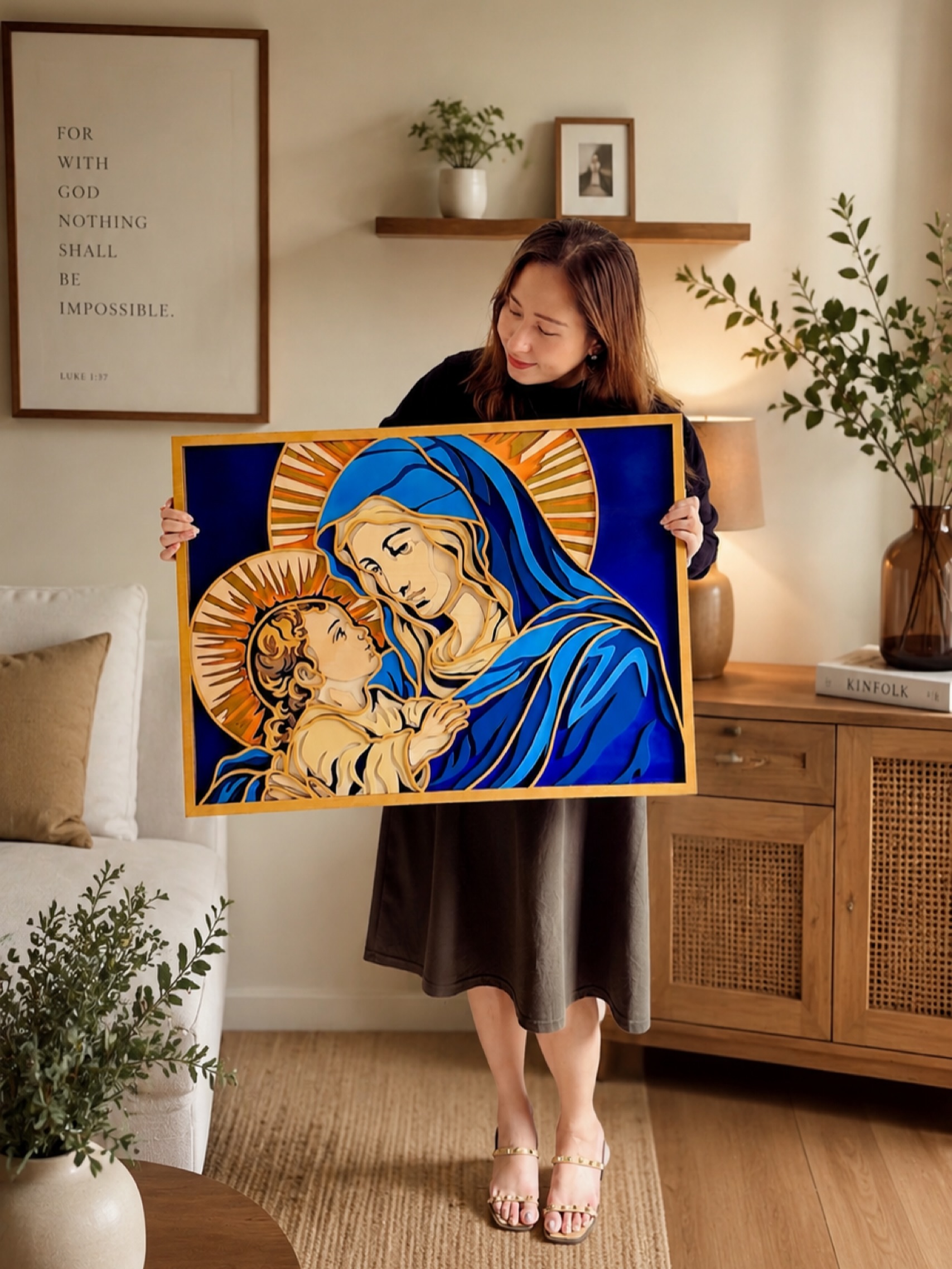 Manda Home Facebook ad: A home feels even warmer when faith is…