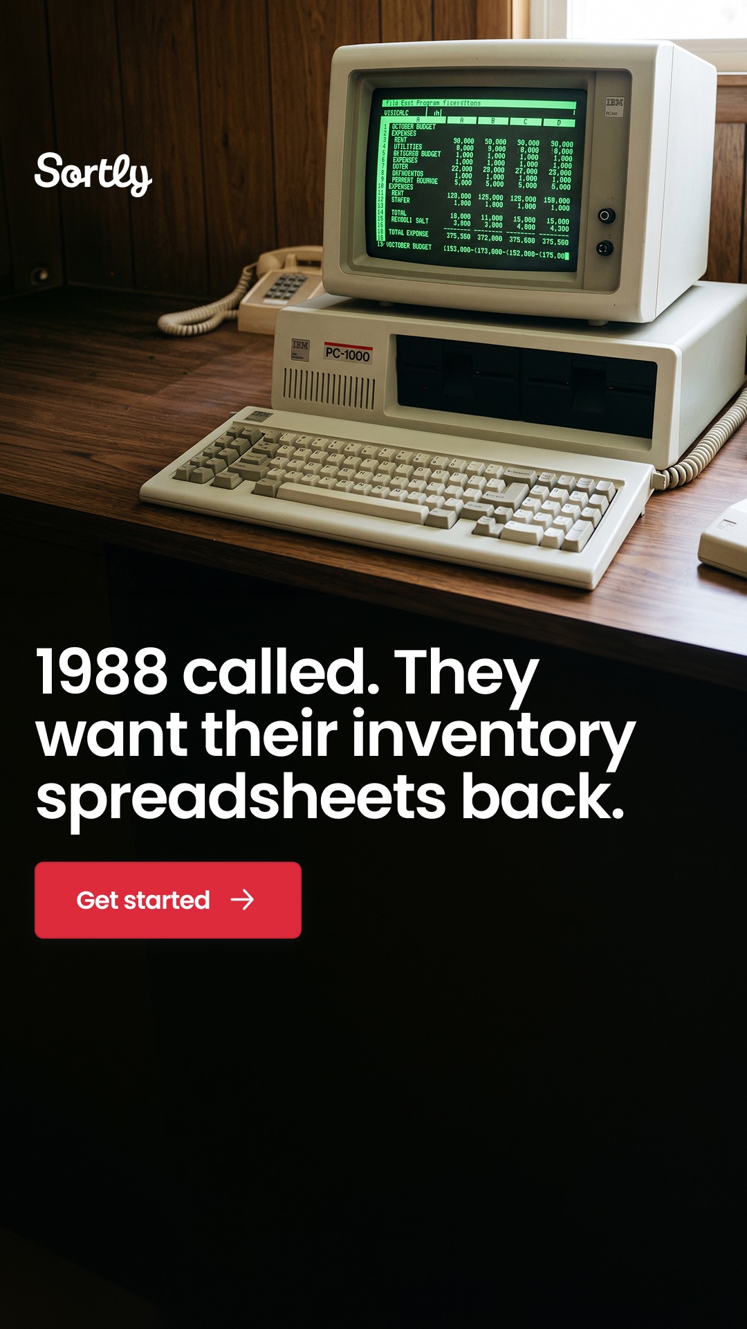 Sortly Facebook ad