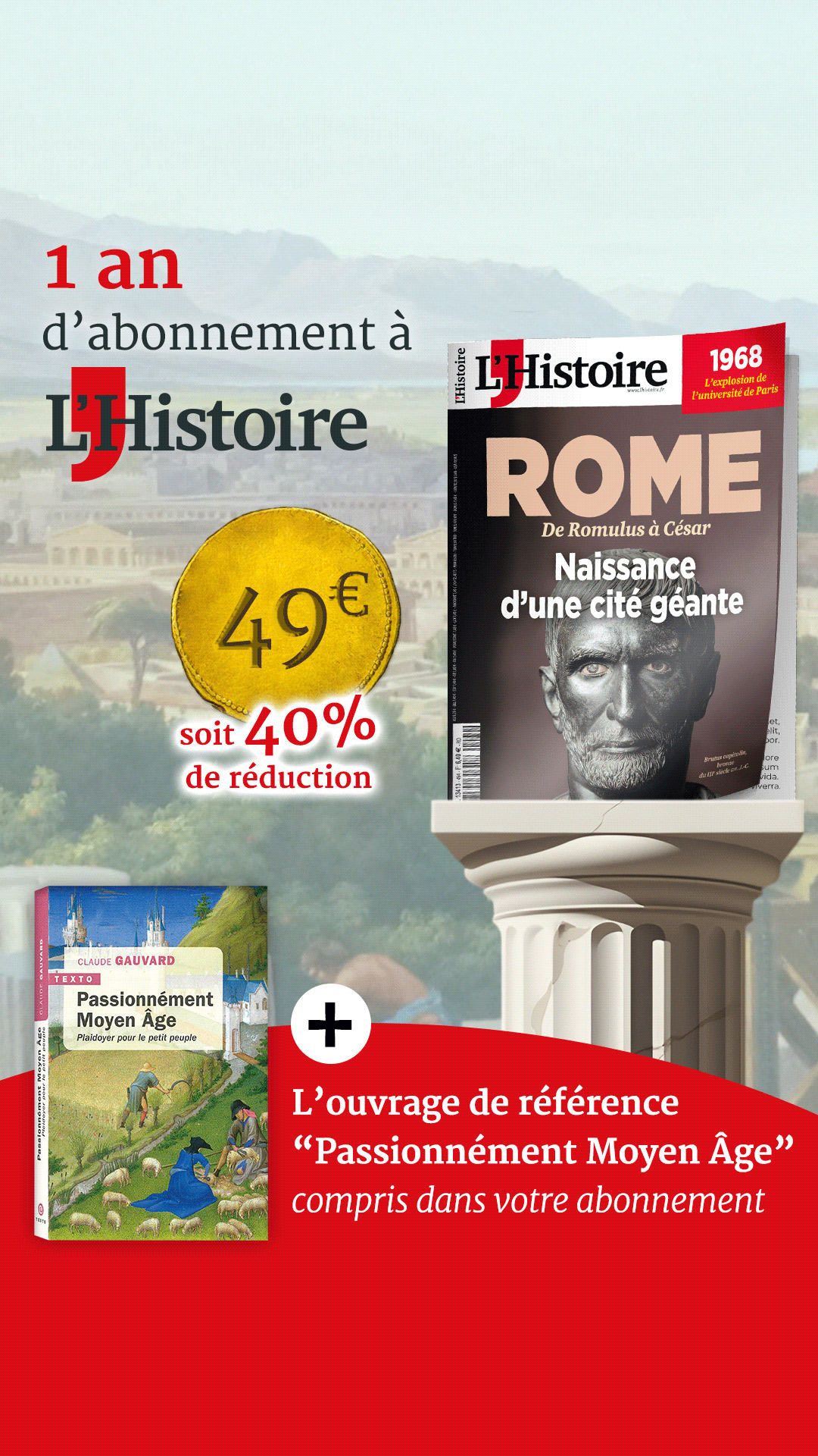 Magazine L'Histoire Facebook ad from Feb 6, 2026